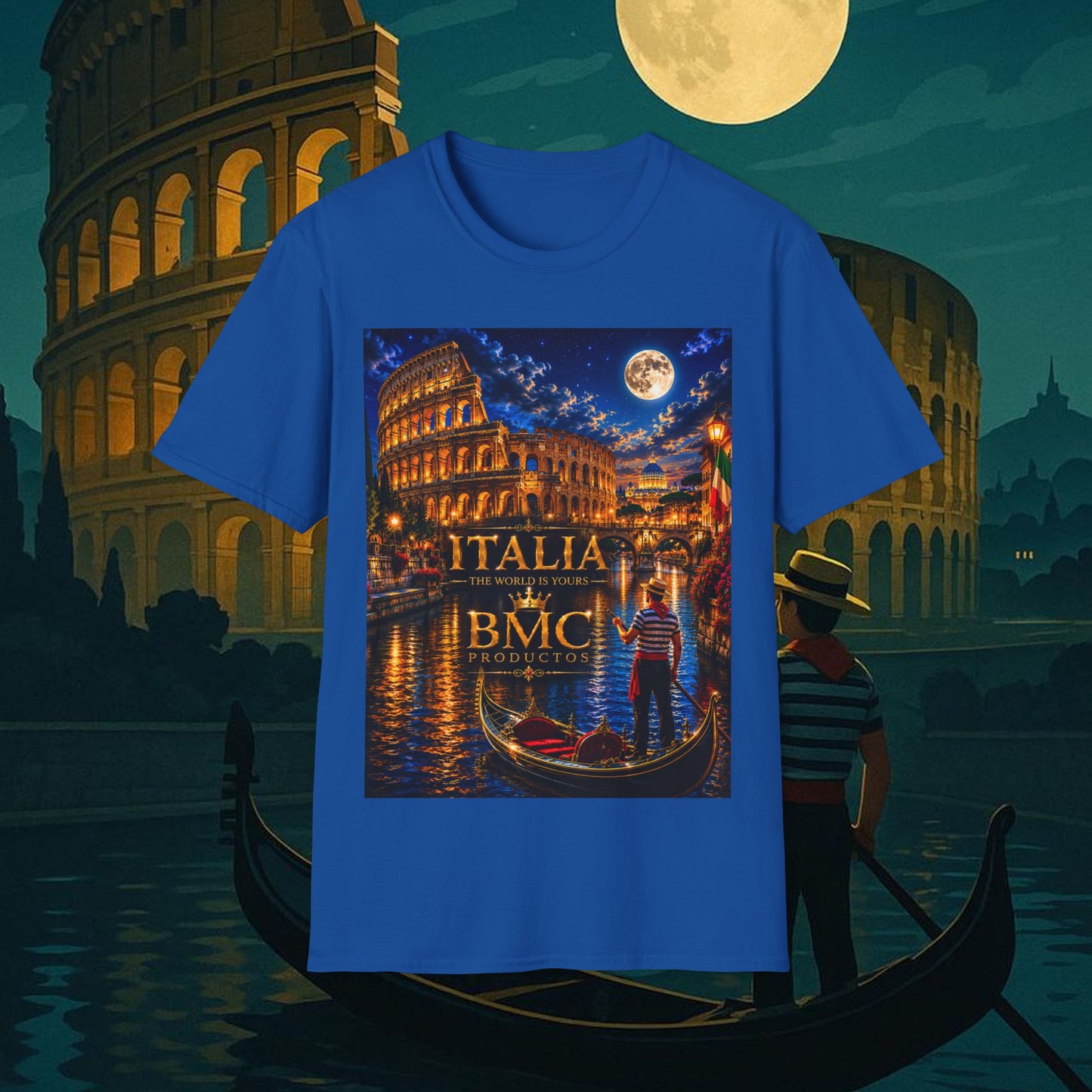 "Camiseta  Italia: Arte, Pasión y Sabores Eternos 🎨🍝🏛️"