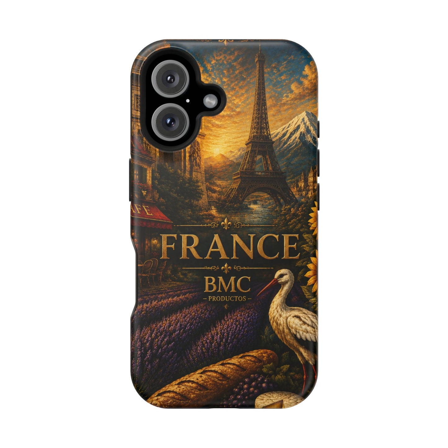 "Funda Magnética Reforzada Francia: Romance bajo la Luna 🌙🗼✨"