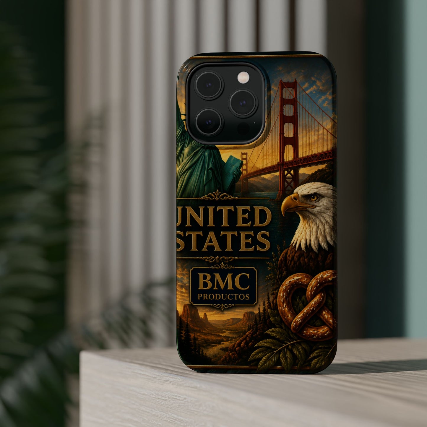 "Funda Magnética Reforzada Estados Unidos: Sueños, Libertad y Grandes Horizontes 🗽🏜️🌆"