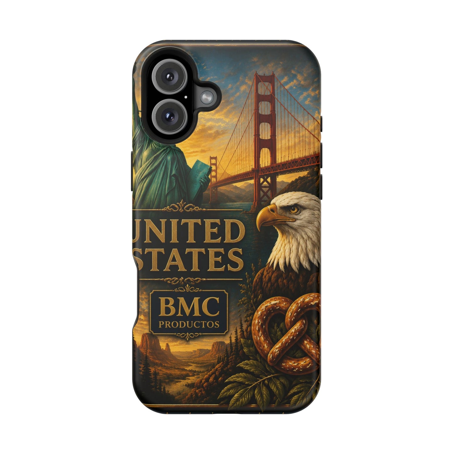"Funda Magnética Reforzada Estados Unidos: Sueños, Libertad y Grandes Horizontes 🗽🏜️🌆"