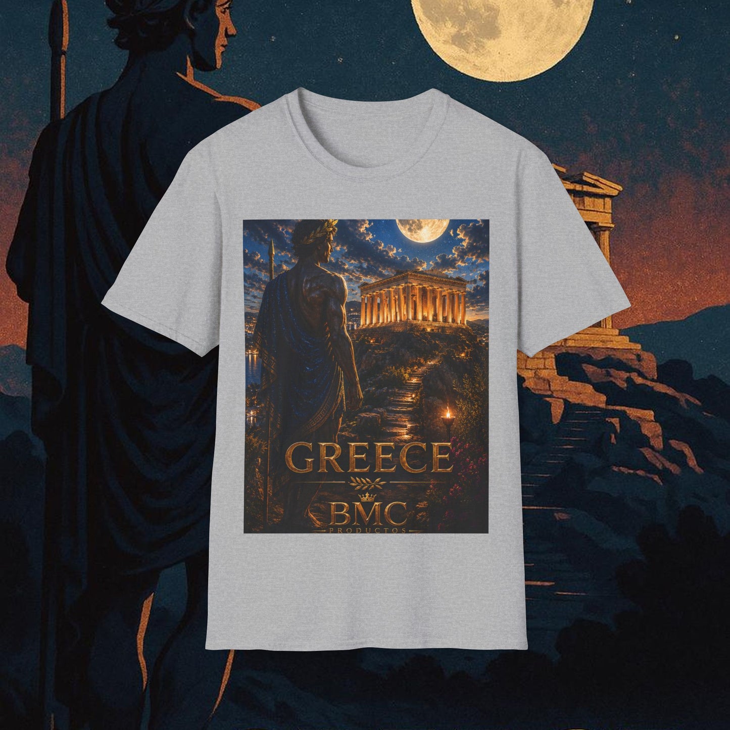 "Camiseta Grecia: Cuna de Dioses, Maravillas y Filosofía 🌊🏛️⚡"