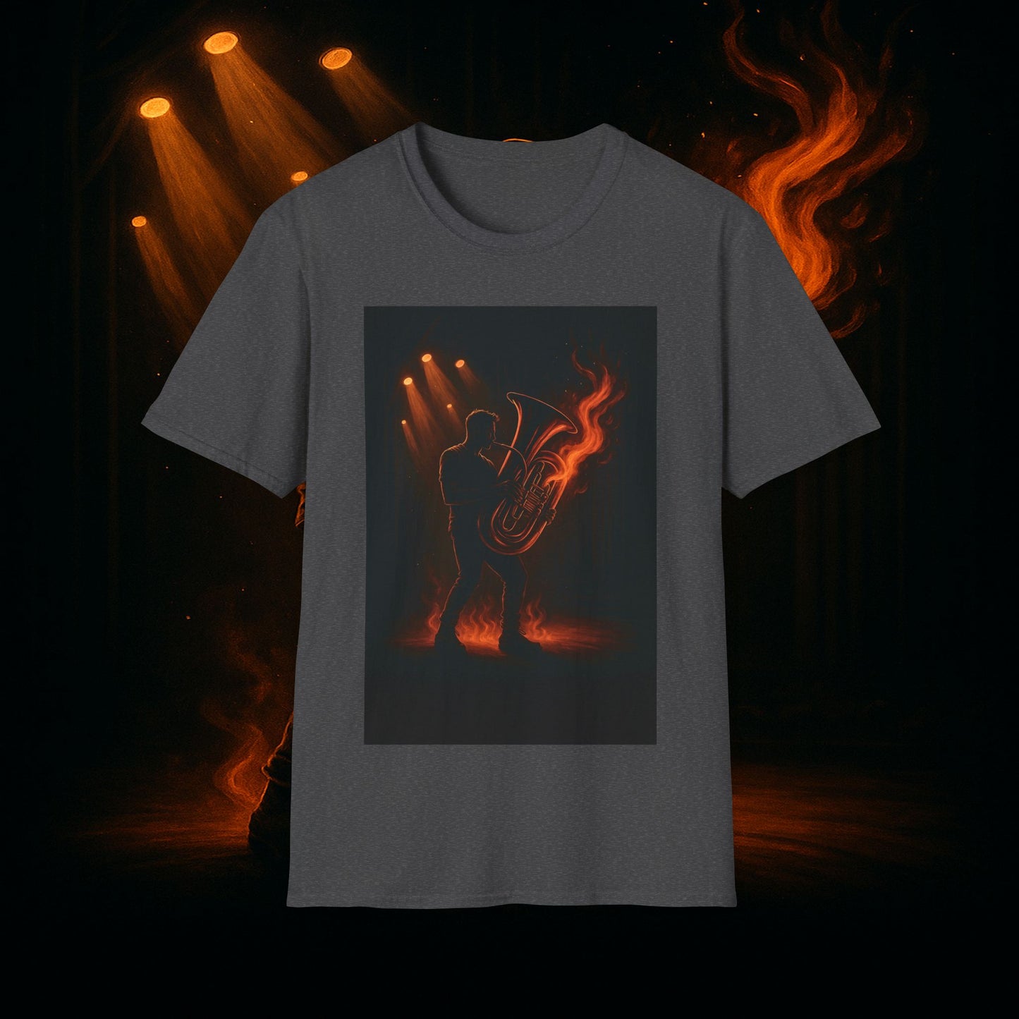 "Camiseta Tuba 🎺🔥 Cuando el alma suena, todo arde.”