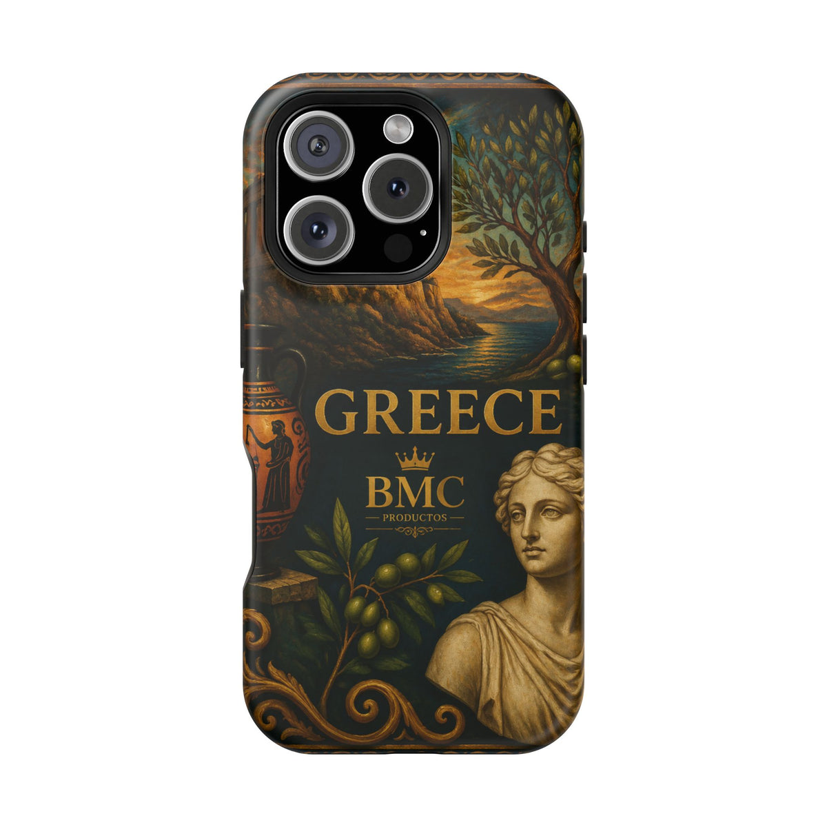 "Funda Magnética Reforzada Magnética Reforzada Grecia: Cuna de Dioses, Maravillas y Filosofía 🌊🏛️⚡"
