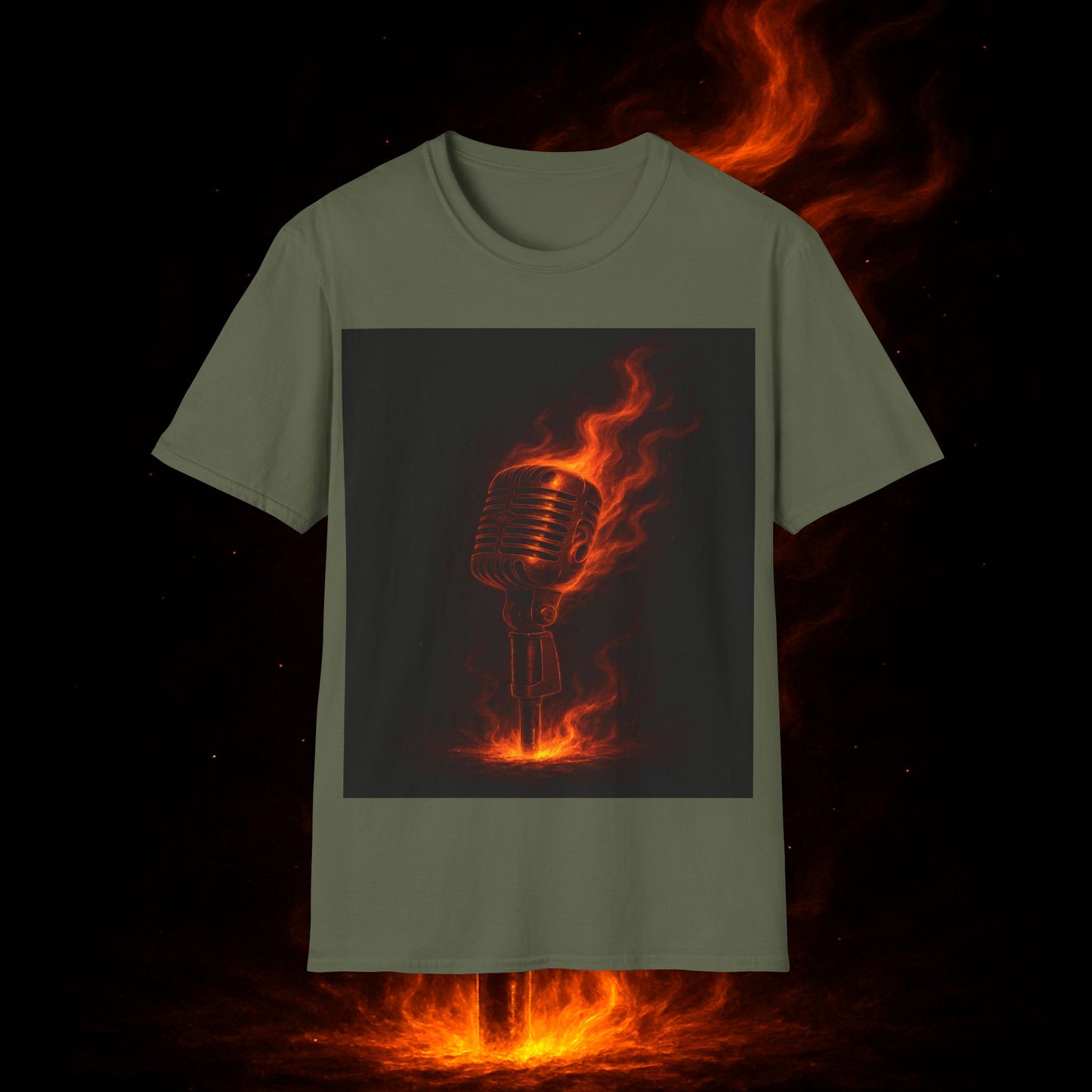 "Camiseta voz 🎤🔥Dilo con fuego. Cántalo con alma.” 🔥🎤