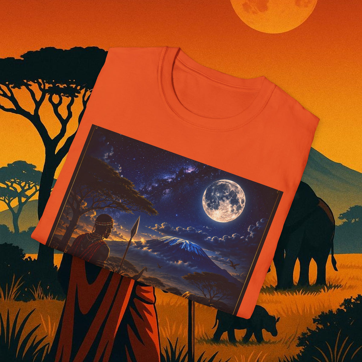 "Camiseta Kenia: Aventura Salvaje y Tierra de Horizontes Infinitos 🦁🌄🏕️"