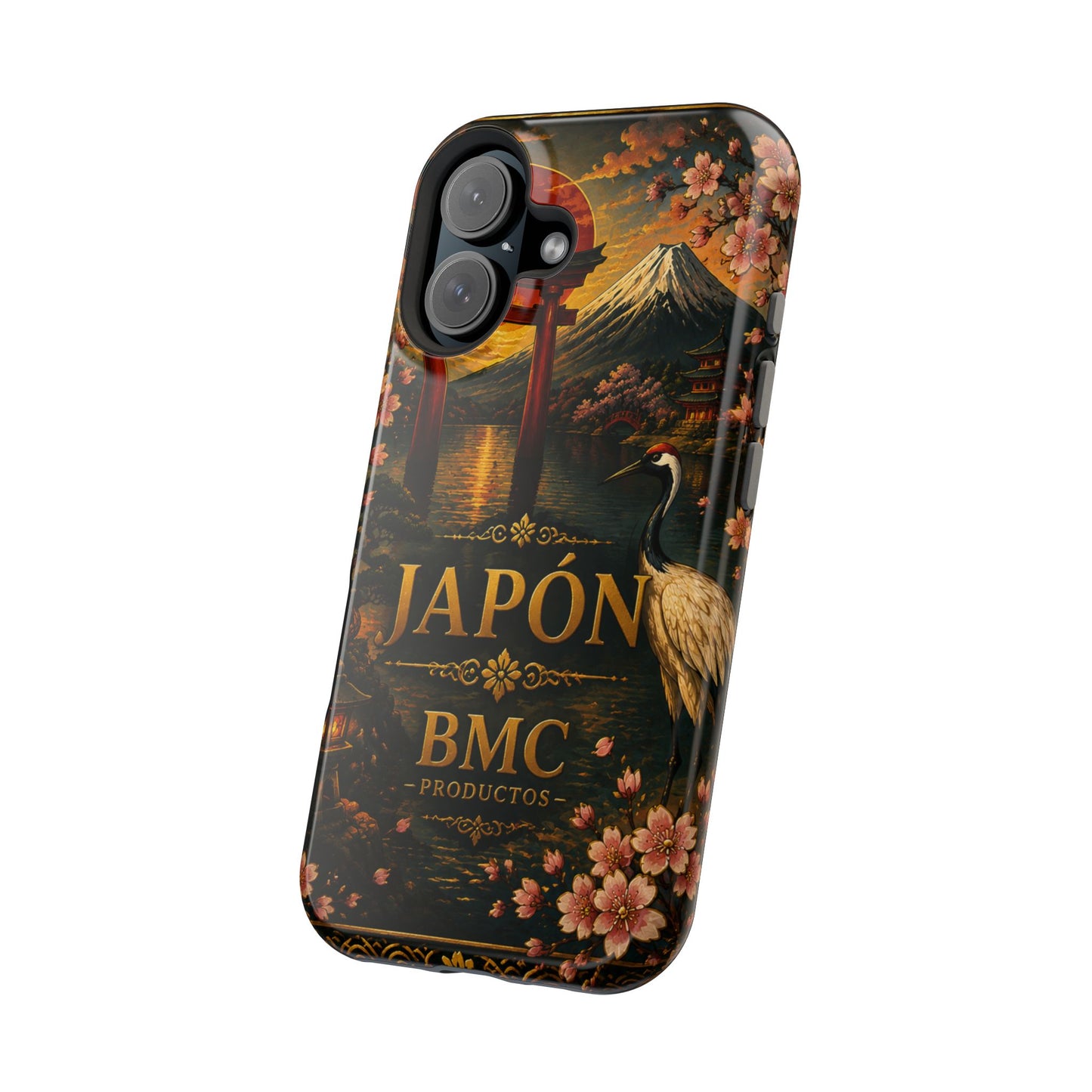 "Funda Magnética Reforzada Japón: Tradición entre Cerezos y Montañas 🌸⛩️🗻"