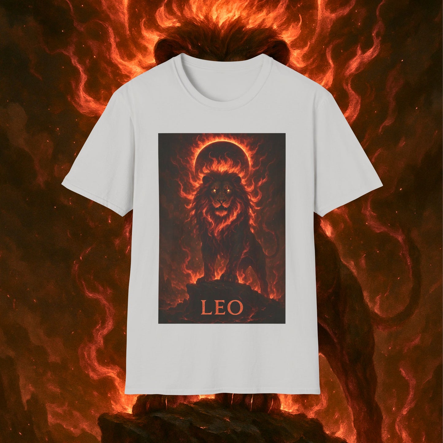 "Camiseta ♌ Leo — Soberano del fuego eterno"