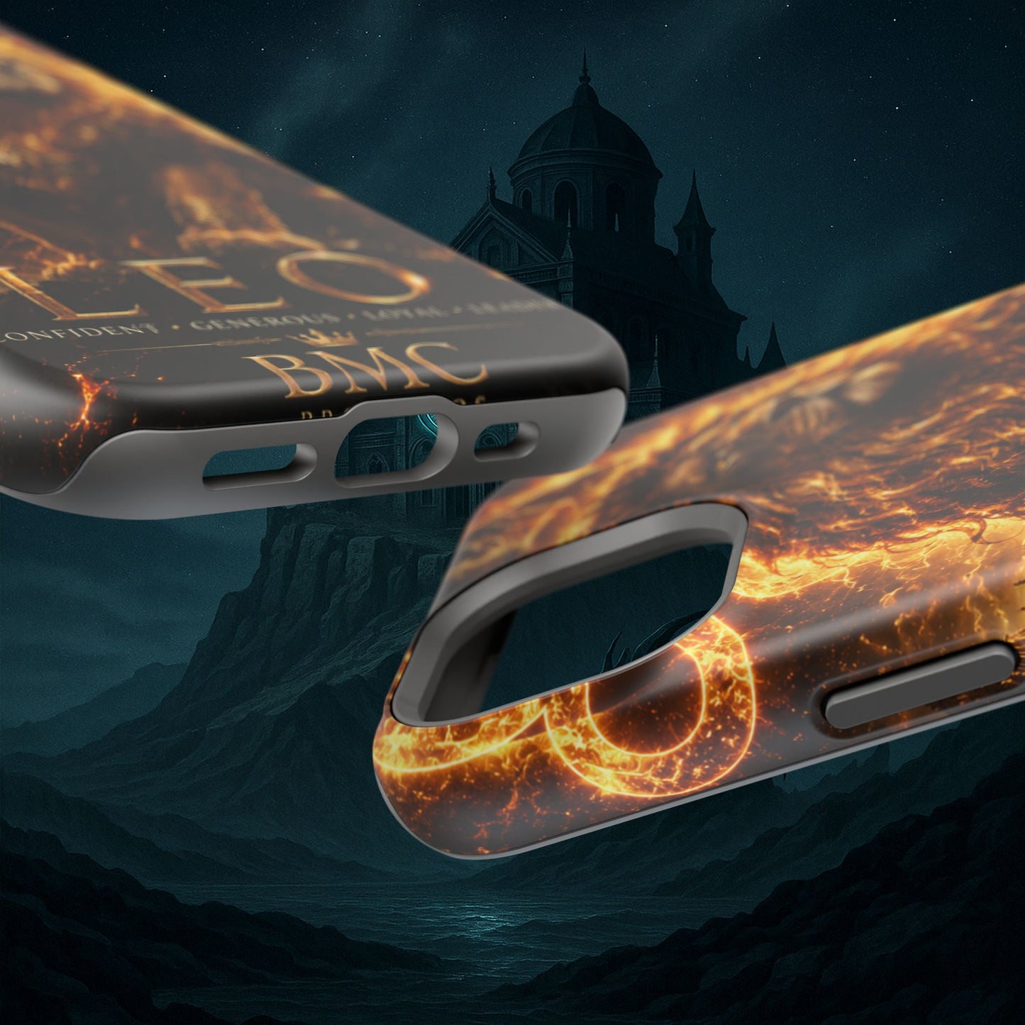 "Funda Magnética Reforzada ♌ Leo — Soberano del fuego eterno"