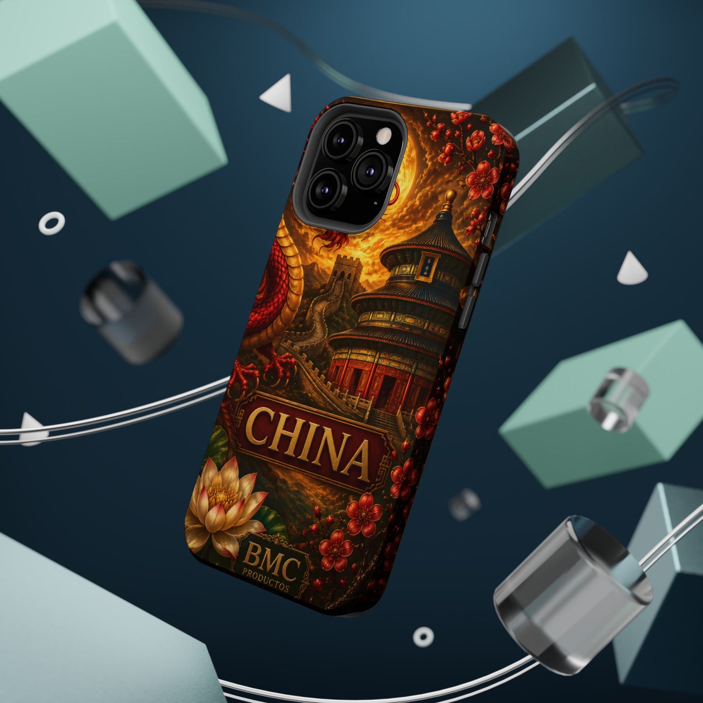"Funda Magnética Reforzada Magnética Reforzada China – Dragones, murallas y leyendas eternas"