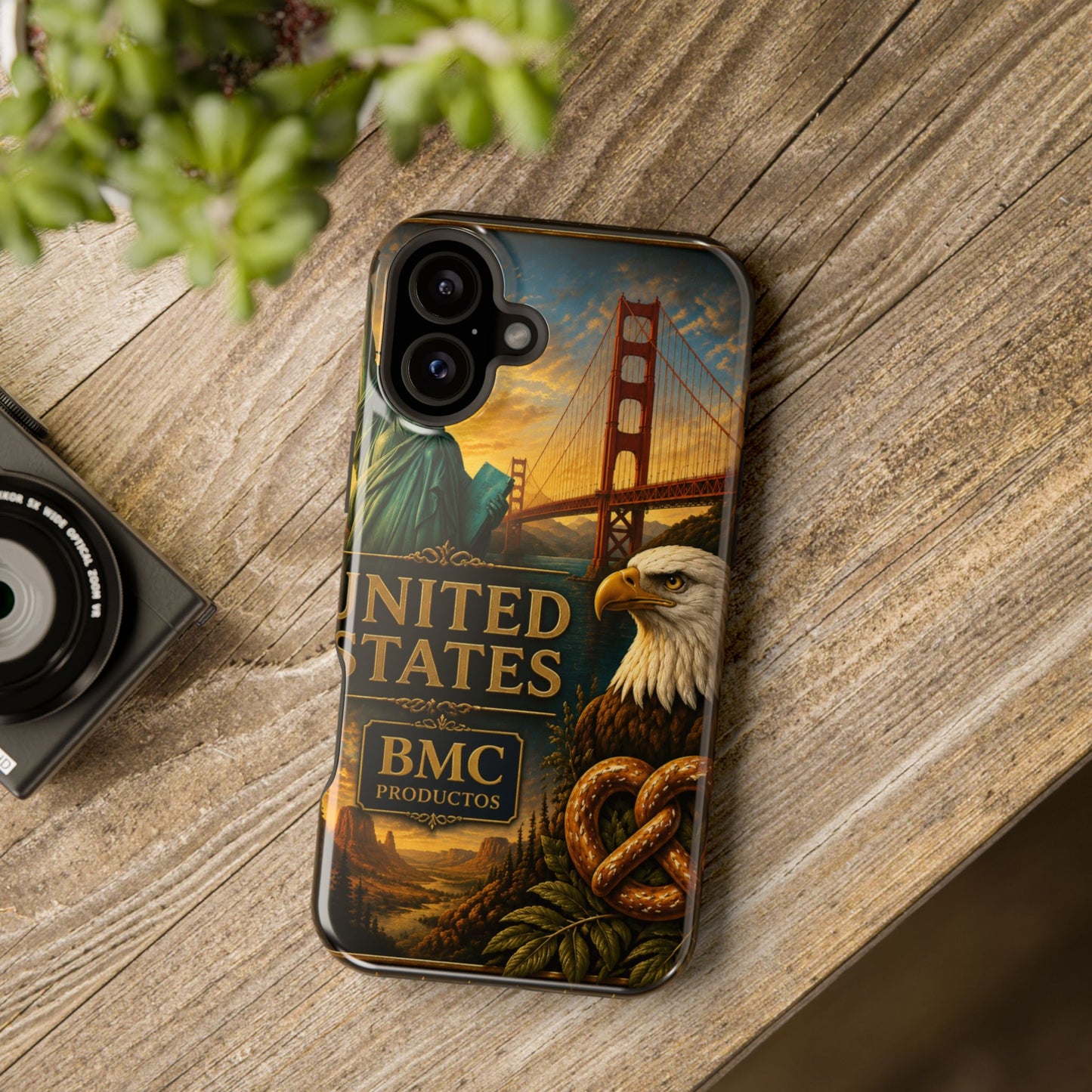 "Funda Magnética Reforzada Estados Unidos: Sueños, Libertad y Grandes Horizontes 🗽🏜️🌆"