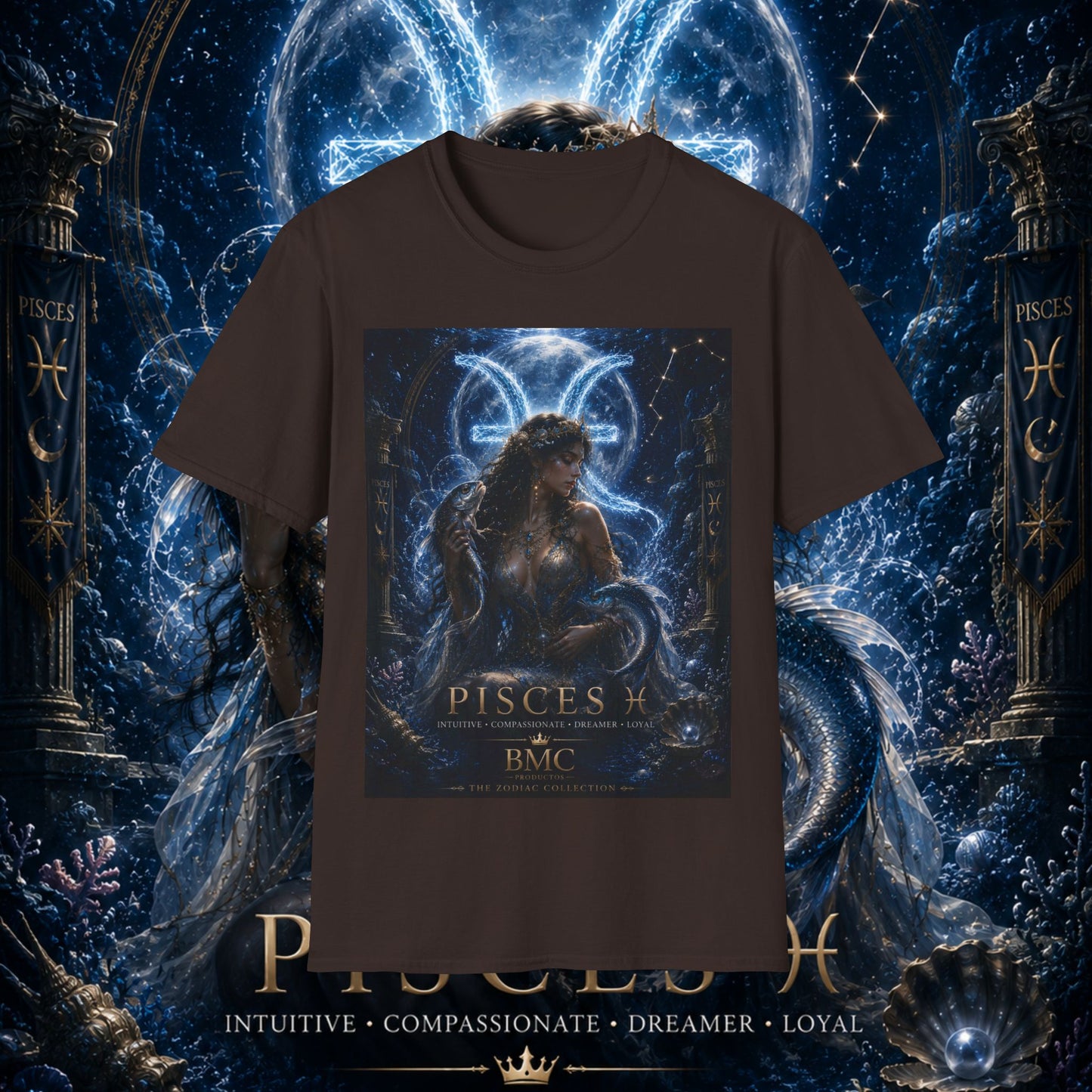 "Camiseta Piscis M — La Guardiana de las Profundidades"