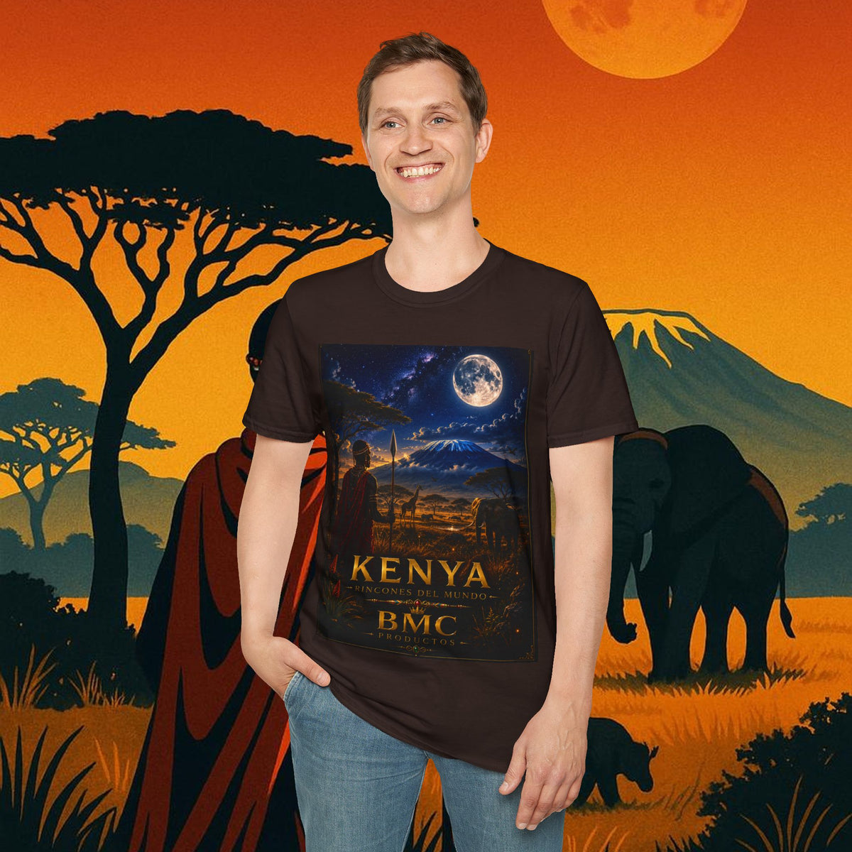"Camiseta Kenia: Aventura Salvaje y Tierra de Horizontes Infinitos 🦁🌄🏕️"