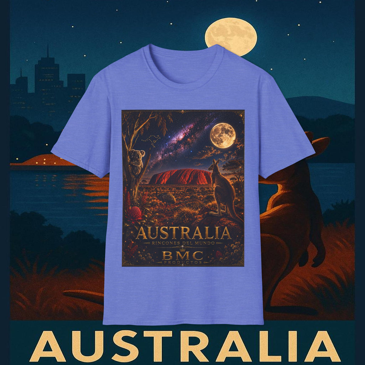 "Camiseta Australia 🌞 – Tierra de maravillas naturales y espíritu libre"