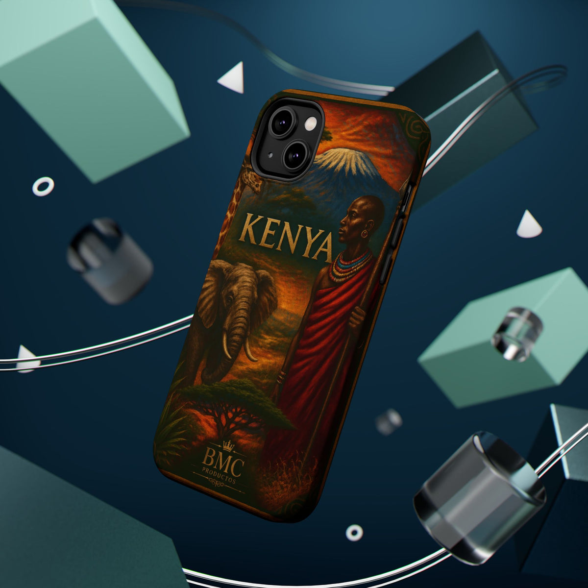 "Reinforced Magnetic Case Kenya: Wild Adventure and Land of Infinite Horizons 🦁🌄🏕️"