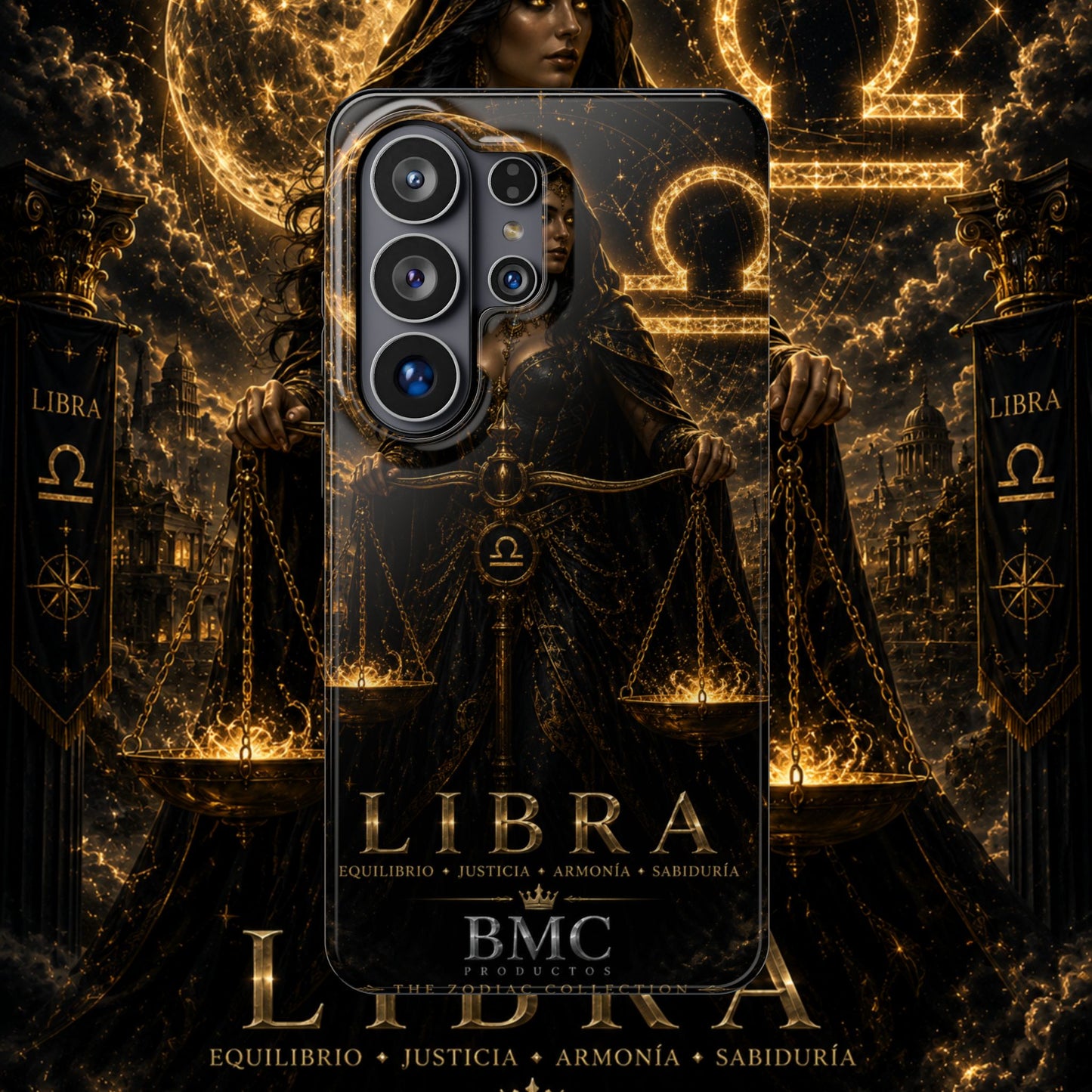 "Funda Magnética Reforzada libra– La Guardiana del Equilibrio"