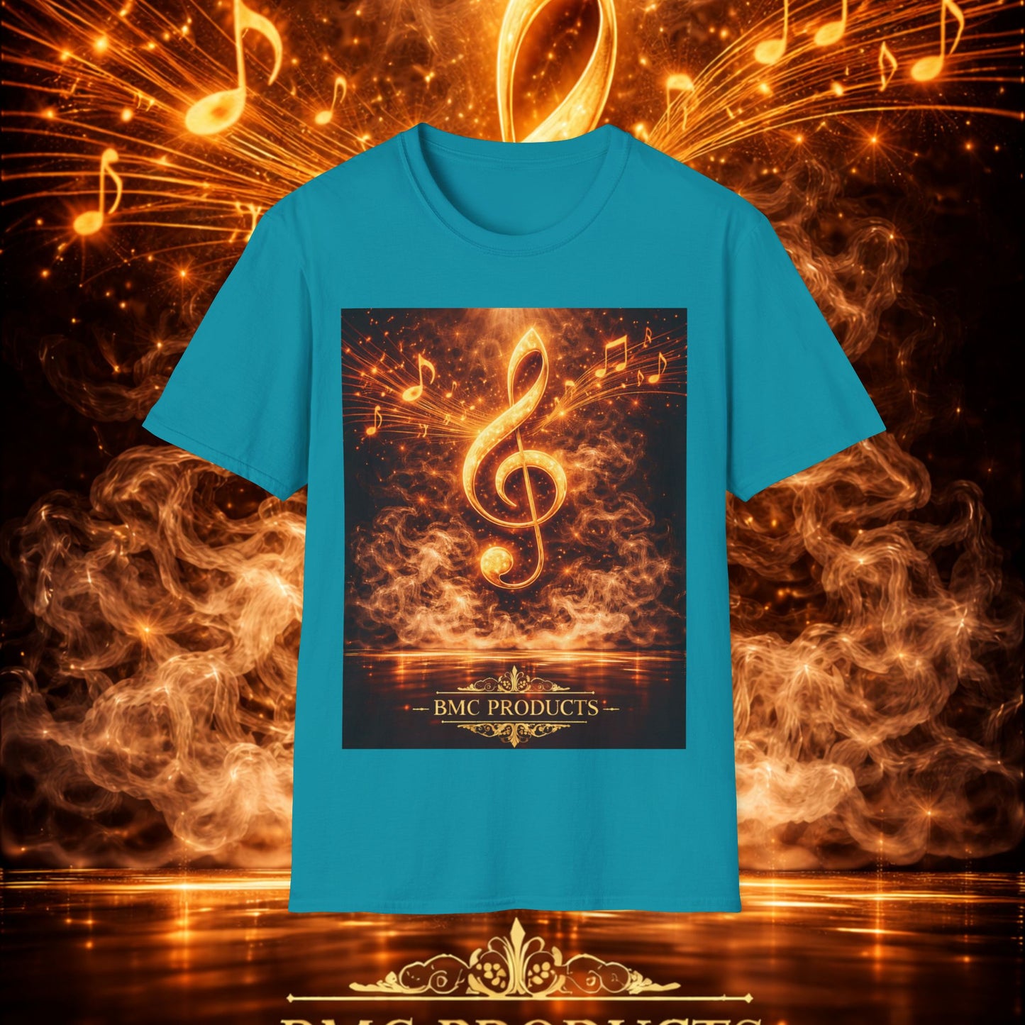 "Camiseta clave de sol 🎼🔥 “Donde nace una nota… nace una llama.” 🔥🎼
