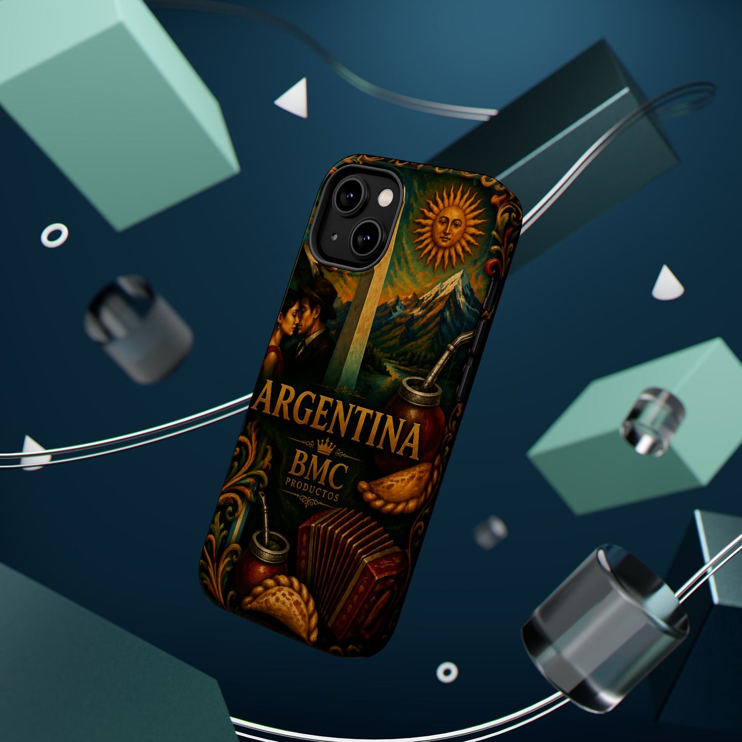 "Funda Magnética Reforzada Argentina: Pasión, Tradición y Tierra de Sueños🔥🏞️"