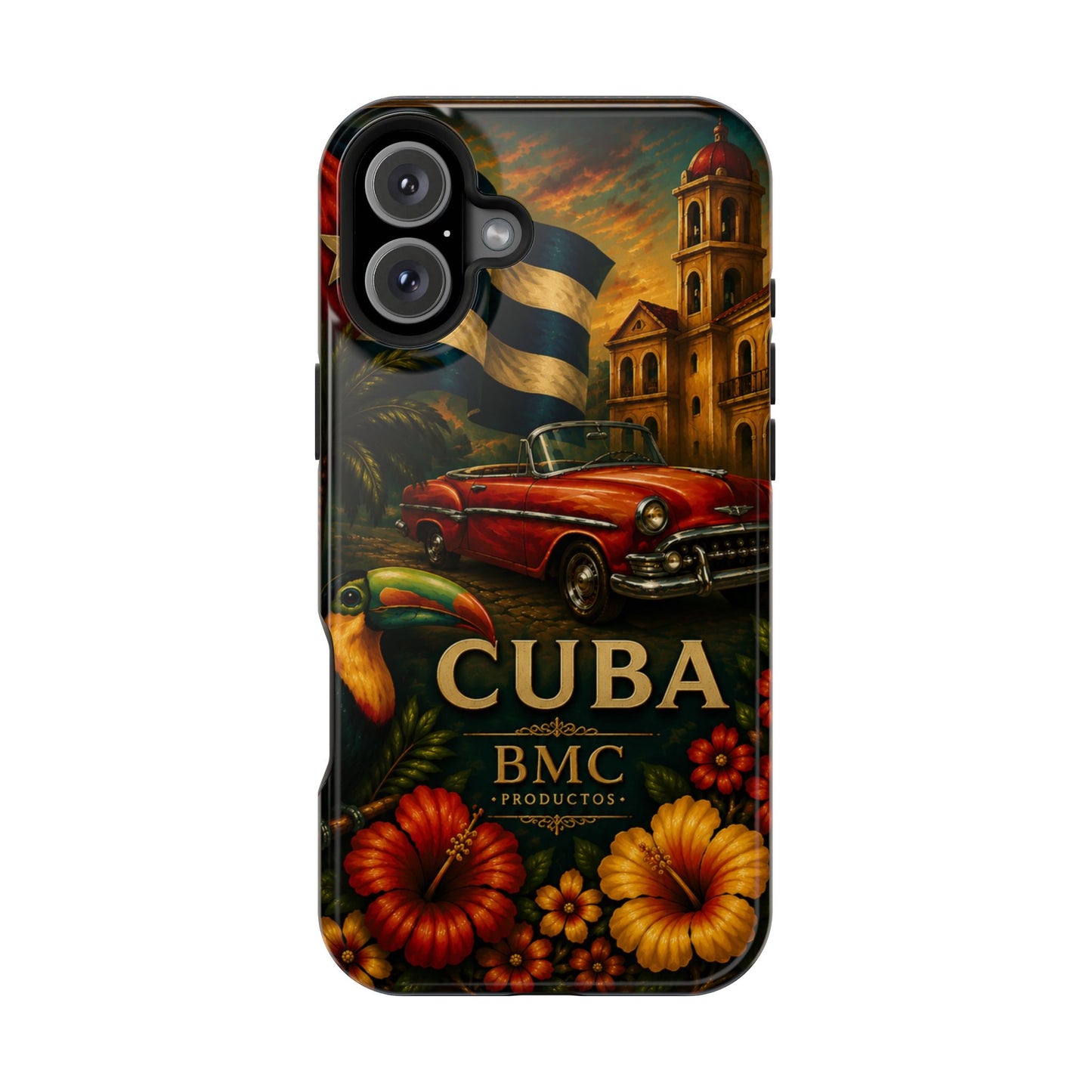 "Funda Magnética Reforzada Magnética Reforzada Cuba: Ritmo, Historia y Encanto Caribeño 🎺🚗🌴 "