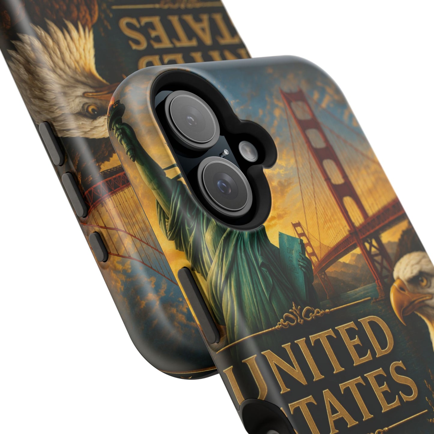 "Funda Magnética Reforzada Estados Unidos: Sueños, Libertad y Grandes Horizontes 🗽🏜️🌆"