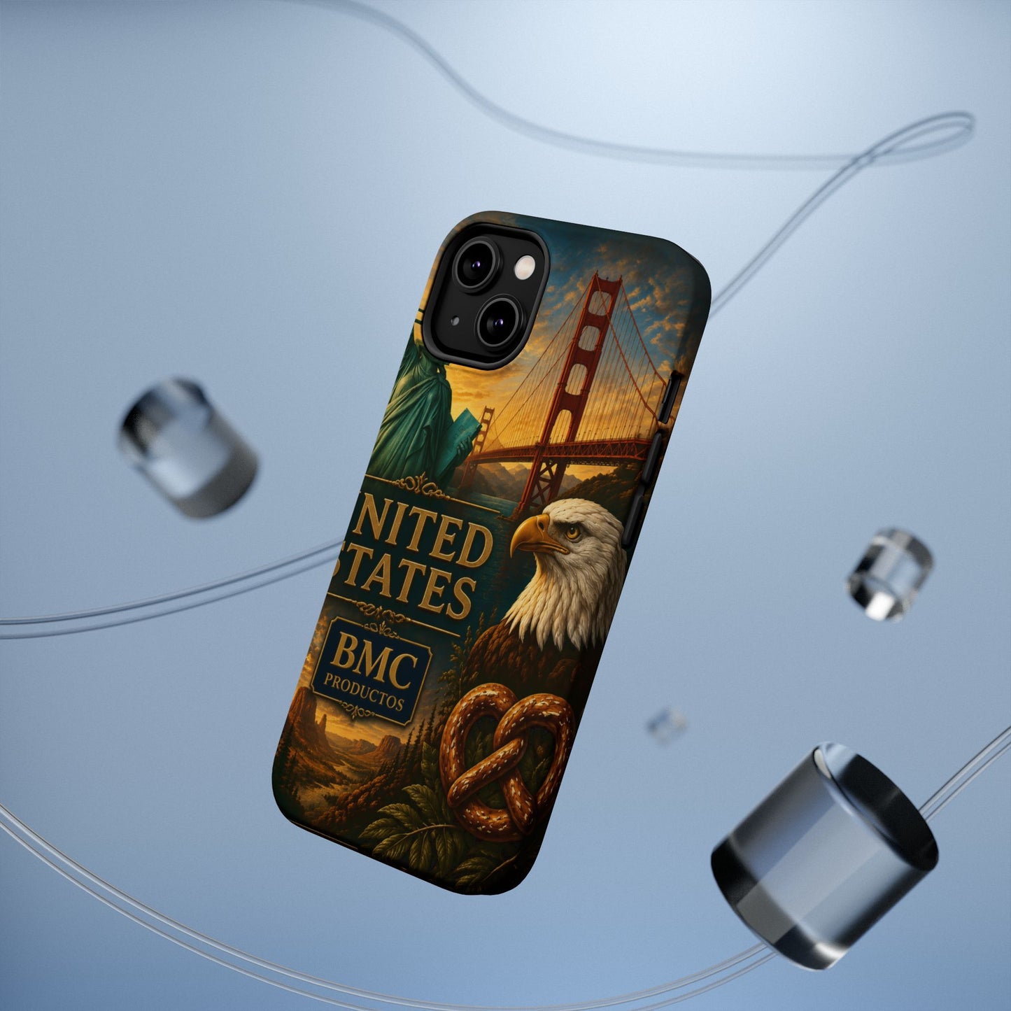 "Funda Magnética Reforzada Estados Unidos: Sueños, Libertad y Grandes Horizontes 🗽🏜️🌆"