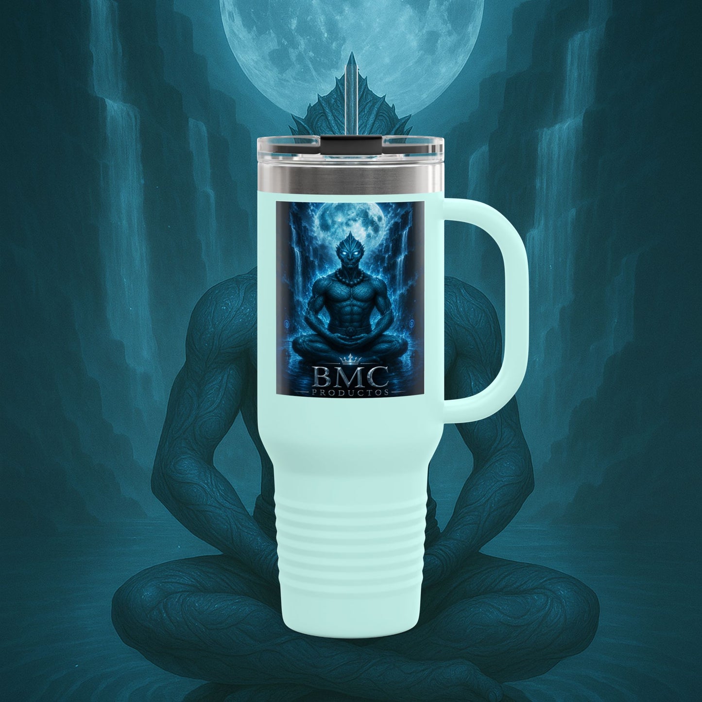 "taza de Viaje Aislada Naryzh -🌊 el Eco del Río Silente"