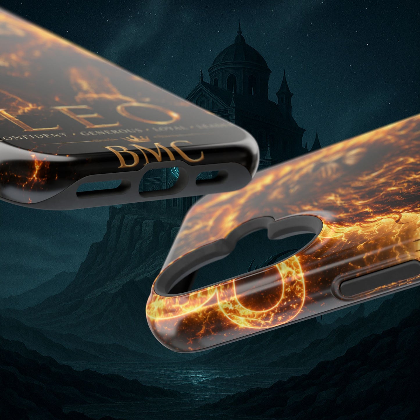 "Funda Magnética Reforzada ♌ Leo — Soberano del fuego eterno"