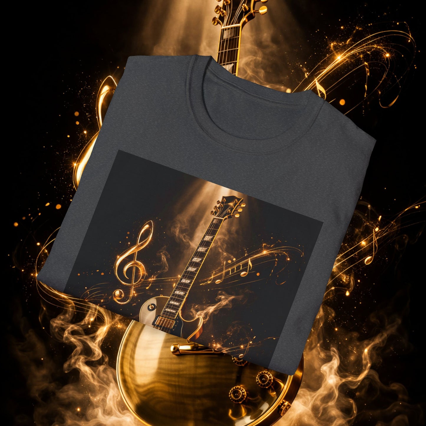 "Camiseta guitarra 🎸🔥Donde vibra una cuerda, nace una llamarada.” 🔥🎸