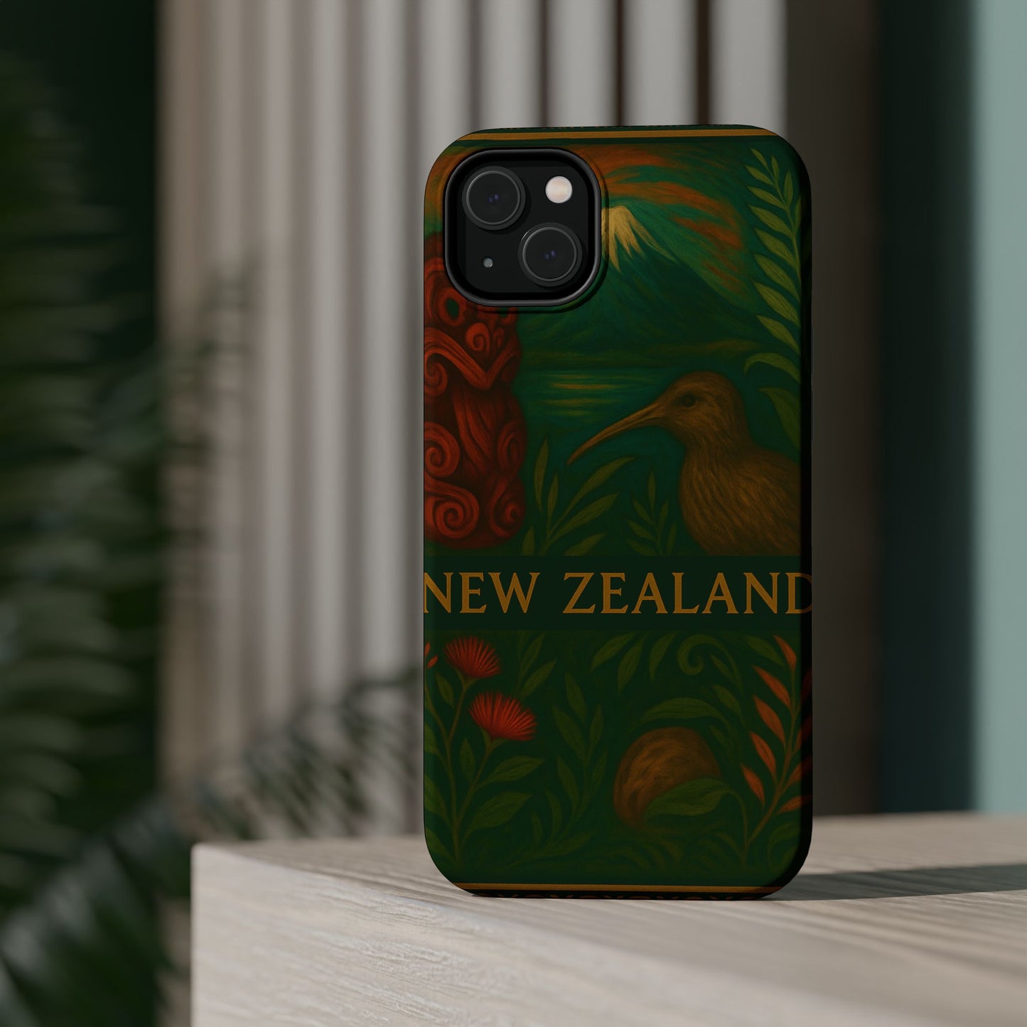 "Funda Magnética Reforzada Magnética Reforzada Nueva Zelanda🏞️ – El paraíso de la naturaleza y la aventura"