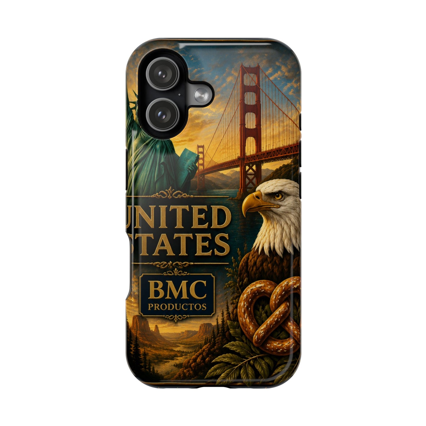 "Funda Magnética Reforzada Estados Unidos: Sueños, Libertad y Grandes Horizontes 🗽🏜️🌆"