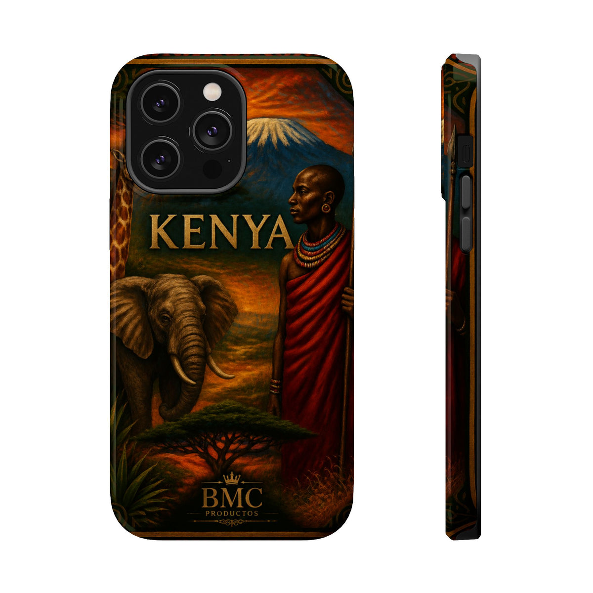 "Reinforced Magnetic Case Kenya: Wild Adventure and Land of Infinite Horizons 🦁🌄🏕️"