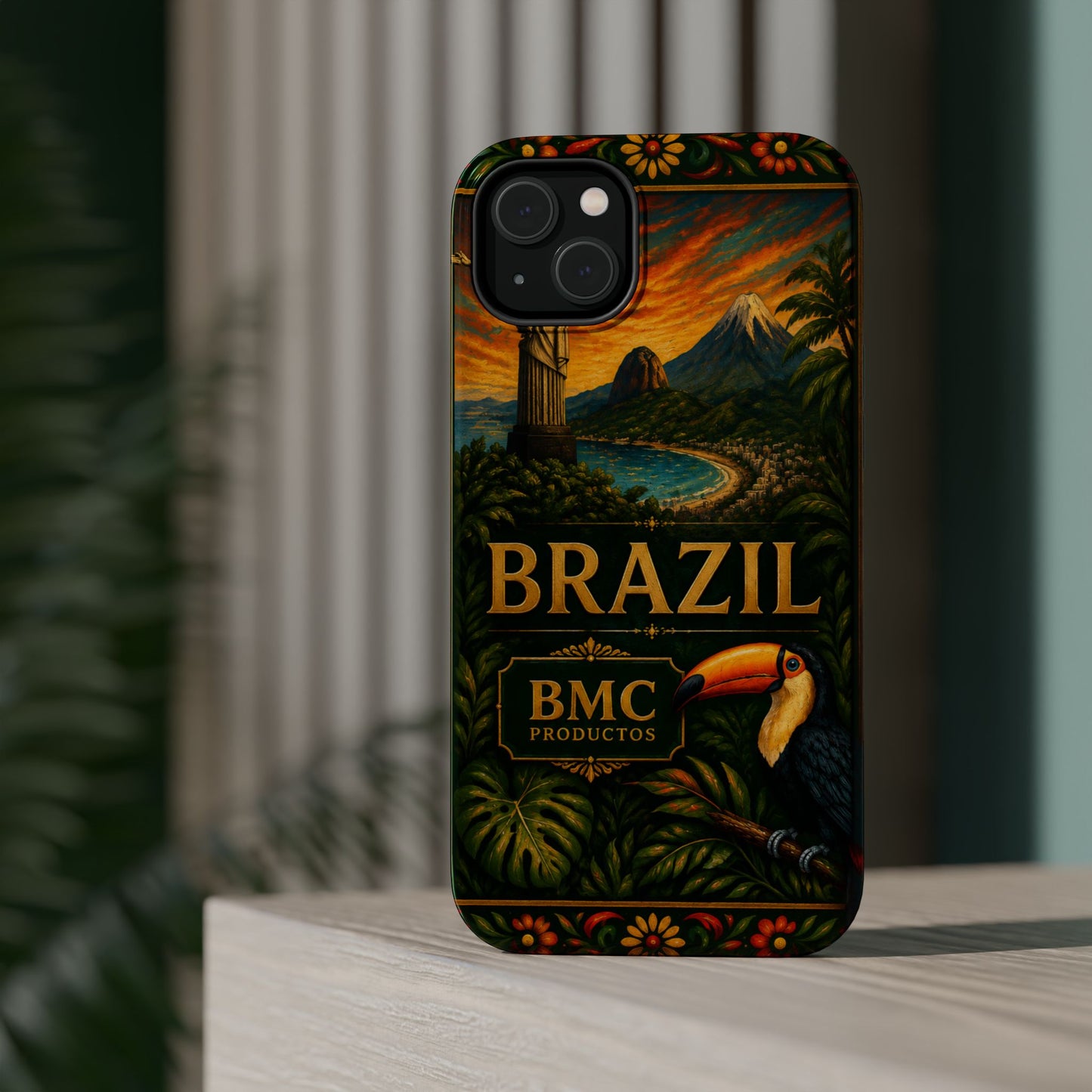 "Funda Magnética Reforzada Magnética Reforzada Brasil: Ritmo, Naturaleza y Alegría Infinita 🎶🌴🏖️"