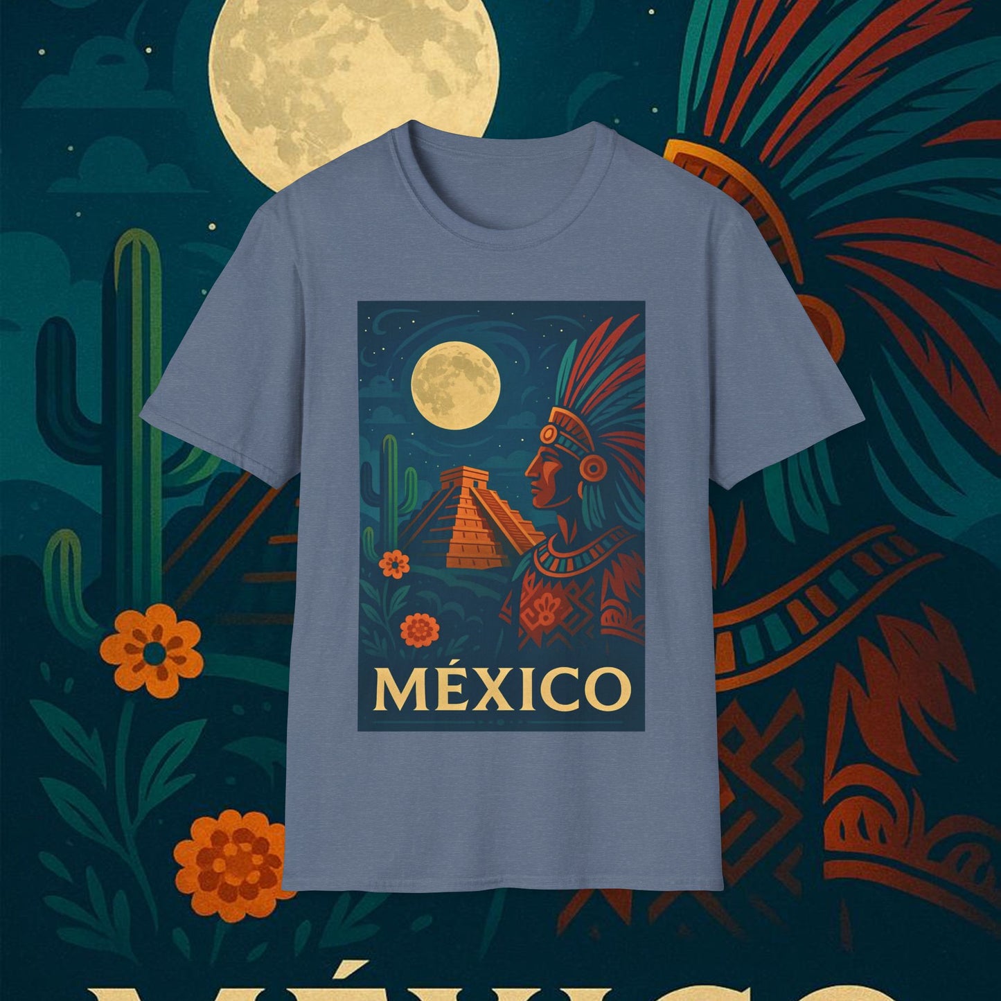 "Camiseta México: Tierra de Colores, Cultura y Corazón 🌵🎉🪅"