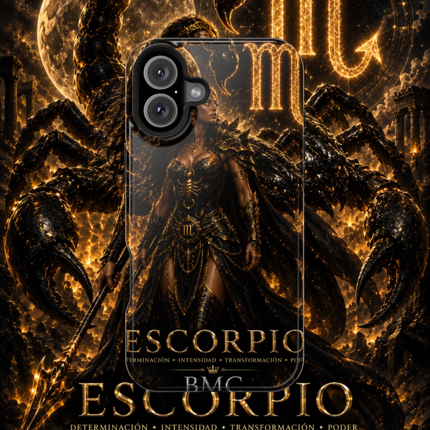 "Funda Magnética Reforzada ESCORPIO M –La Vigilante de las Sombras"