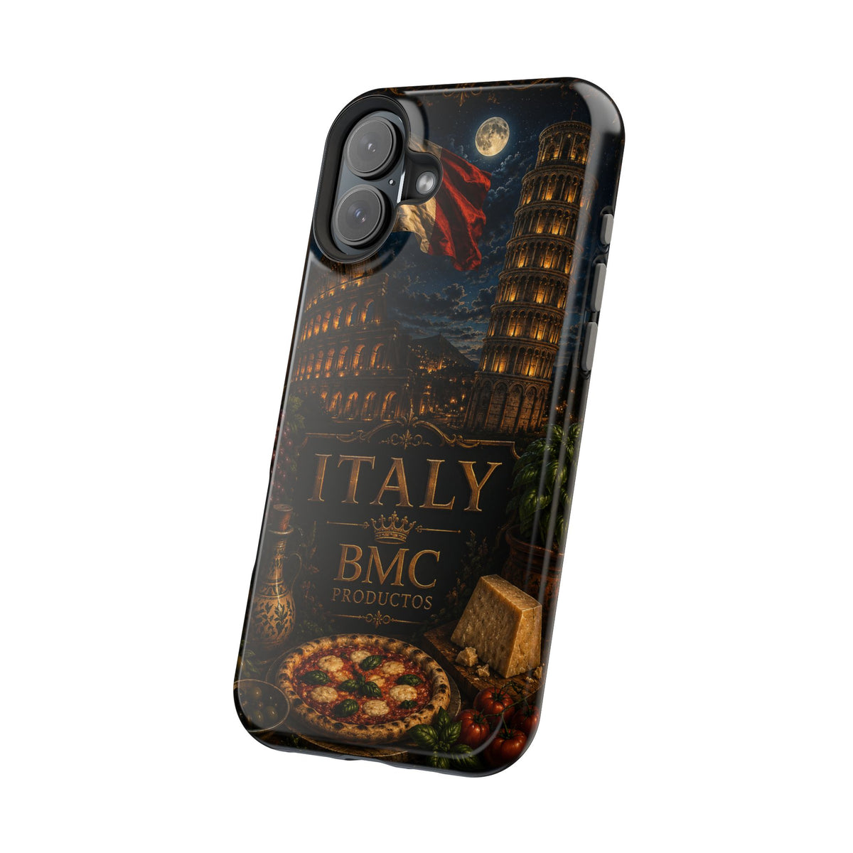 "Funda Magnética Reforzada Magnética Reforzada Italia: Arte, Pasión y Sabores Eternos 🎨🍝🏛️"