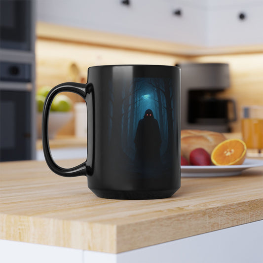"Taza 🖤 El Vigía del Bosque Oscuro"
