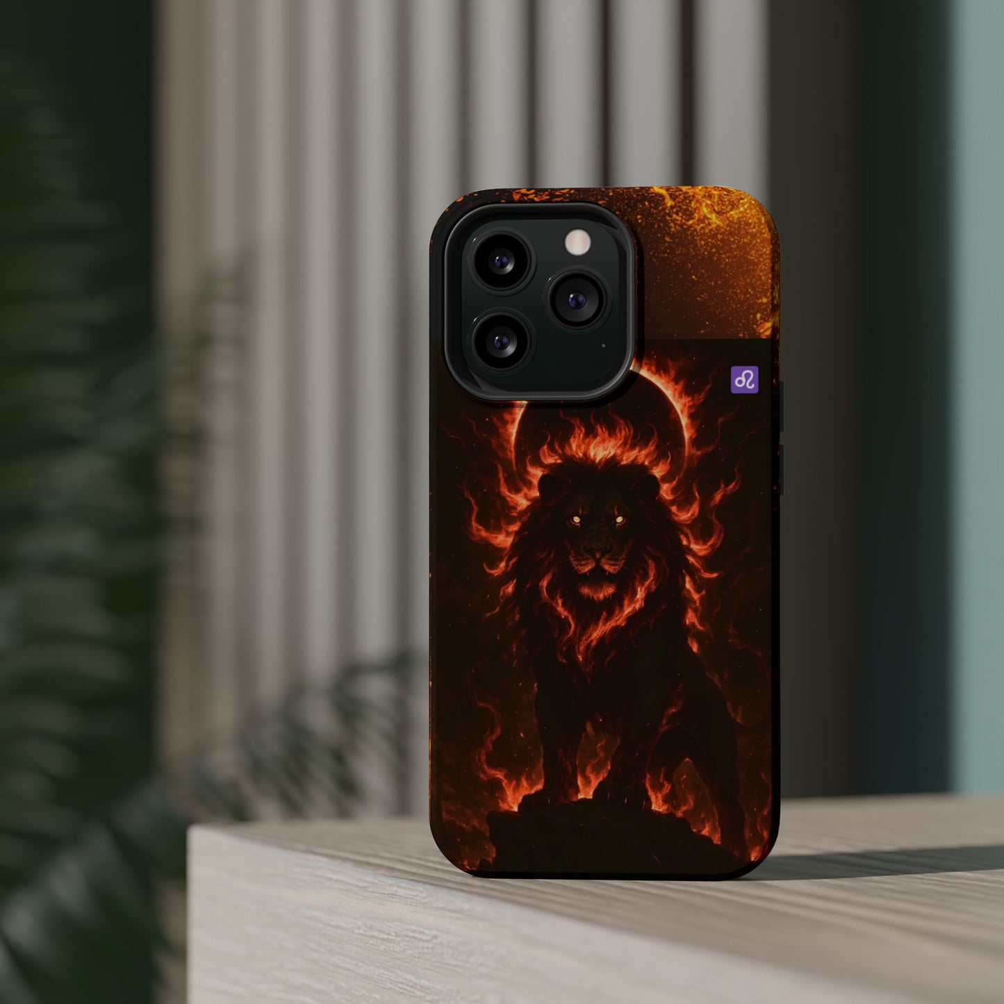 "Funda Magnética Reforzada ♌ Leo — Soberano del fuego eterno"
