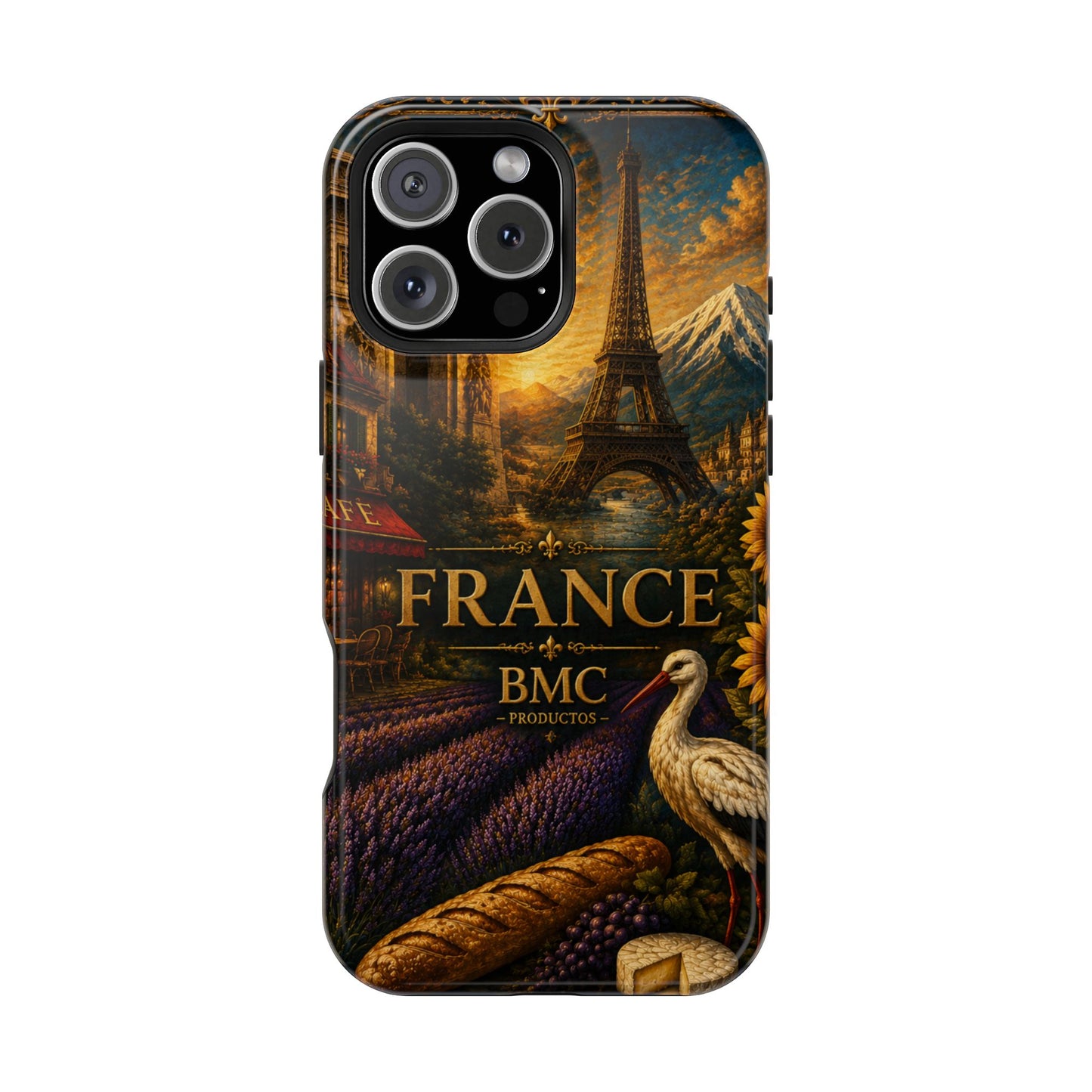 "Funda Magnética Reforzada Francia: Romance bajo la Luna 🌙🗼✨"