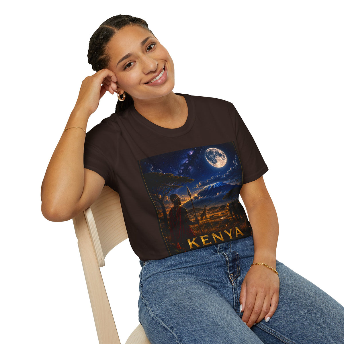 "Camiseta Kenia: Aventura Salvaje y Tierra de Horizontes Infinitos 🦁🌄🏕️"