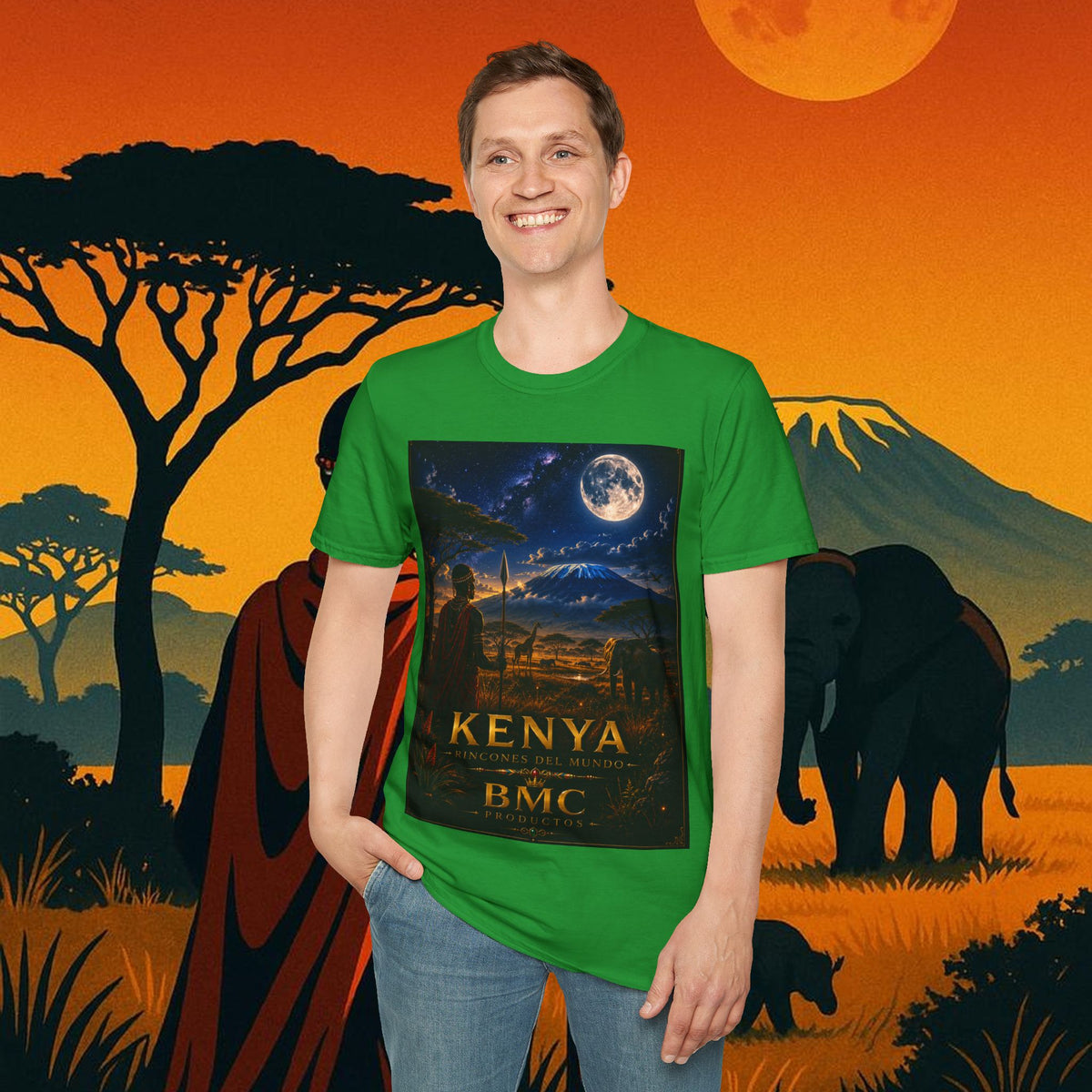 "Camiseta Kenia: Aventura Salvaje y Tierra de Horizontes Infinitos 🦁🌄🏕️"