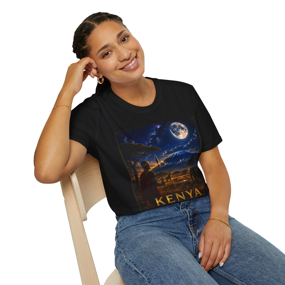 "Camiseta Kenia: Aventura Salvaje y Tierra de Horizontes Infinitos 🦁🌄🏕️"