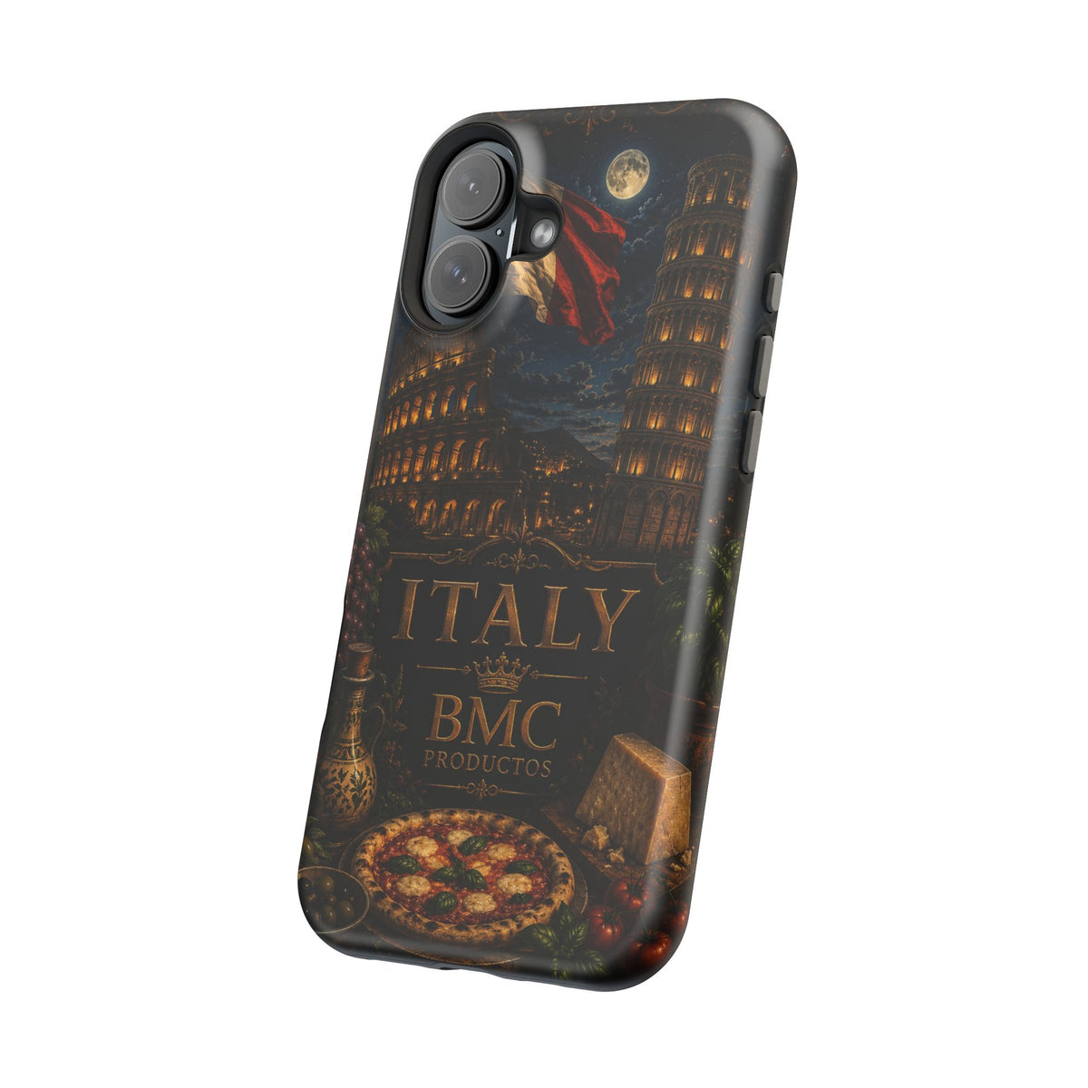 "Funda Magnética Reforzada Magnética Reforzada Italia: Arte, Pasión y Sabores Eternos 🎨🍝🏛️"