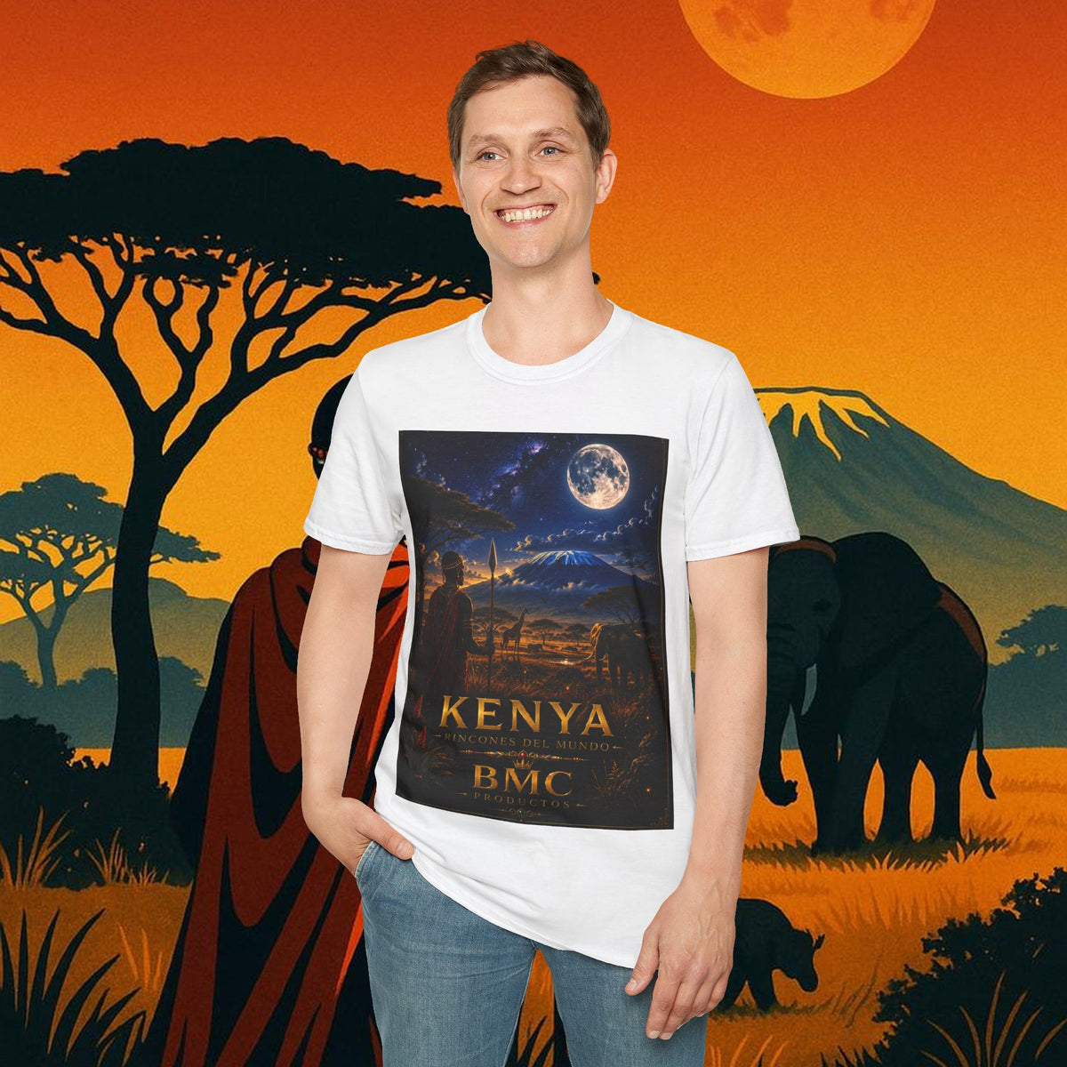 "Camiseta Kenia: Aventura Salvaje y Tierra de Horizontes Infinitos 🦁🌄🏕️"