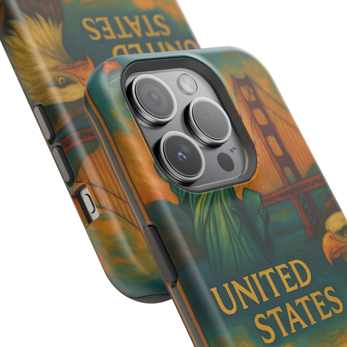 "Funda Magnética Reforzada Estados Unidos: Sueños, Libertad y Grandes Horizontes 🗽🏜️🌆"
