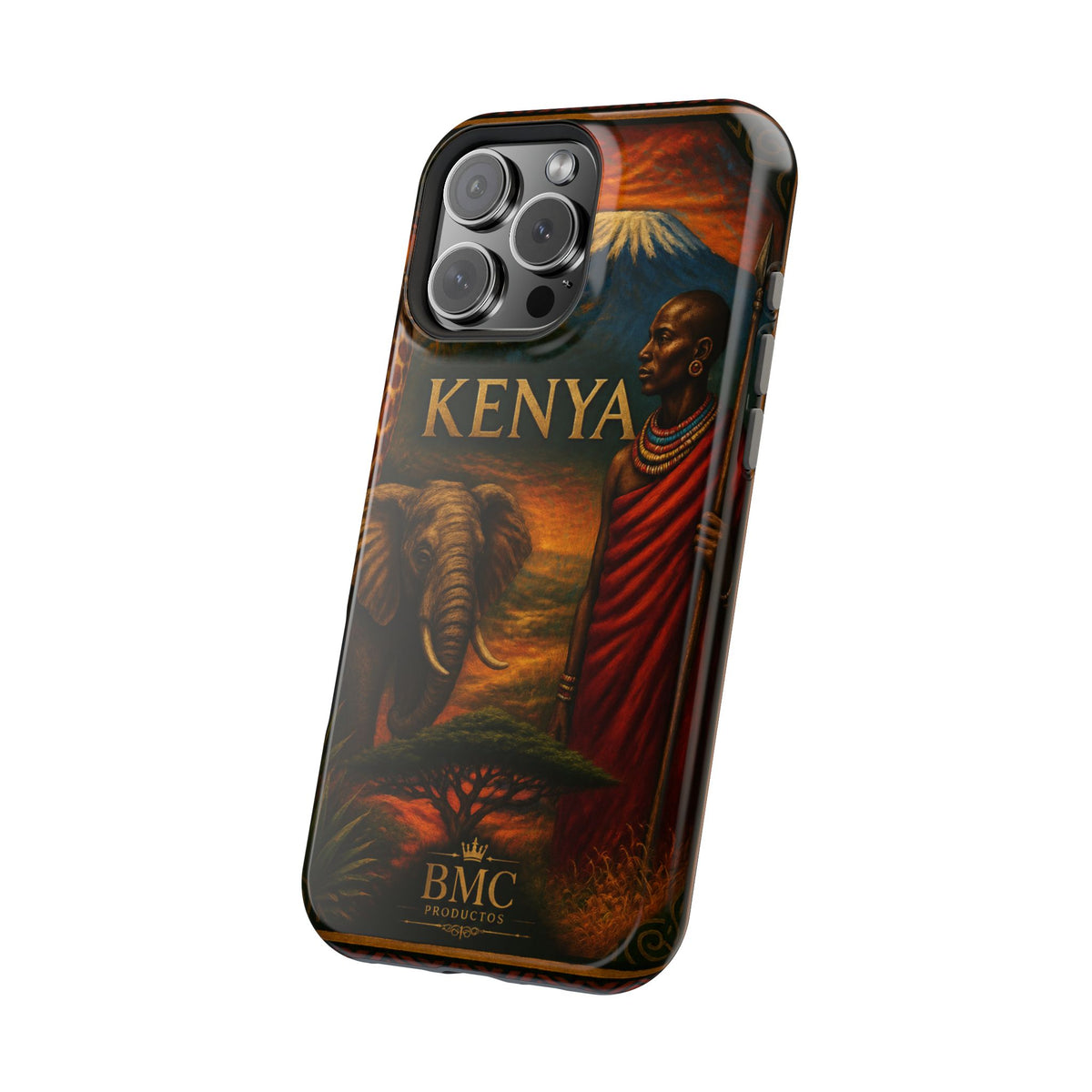"Reinforced Magnetic Case Kenya: Wild Adventure and Land of Infinite Horizons 🦁🌄🏕️"