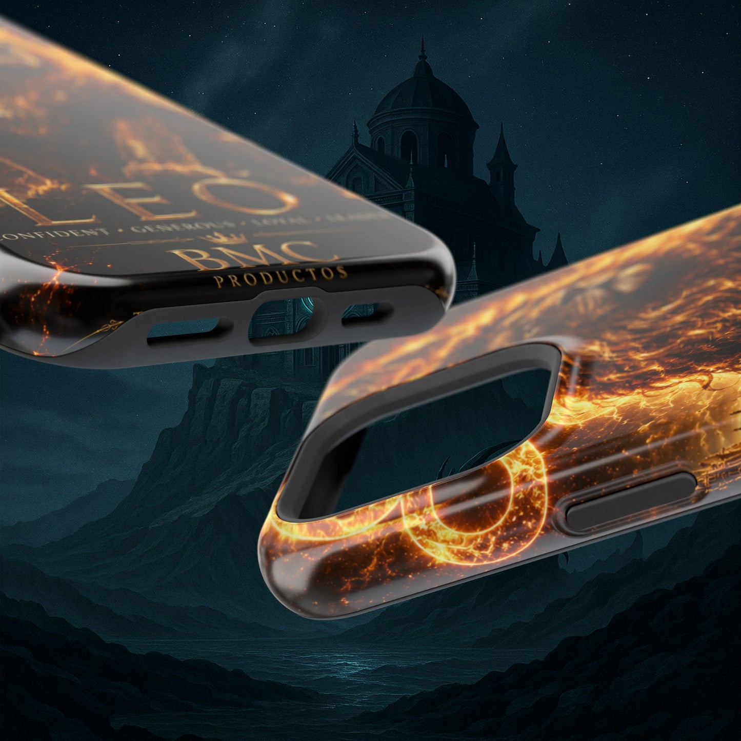 "Funda Magnética Reforzada ♌ Leo — Soberano del fuego eterno"