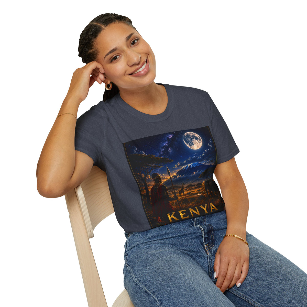 "Camiseta Kenia: Aventura Salvaje y Tierra de Horizontes Infinitos 🦁🌄🏕️"