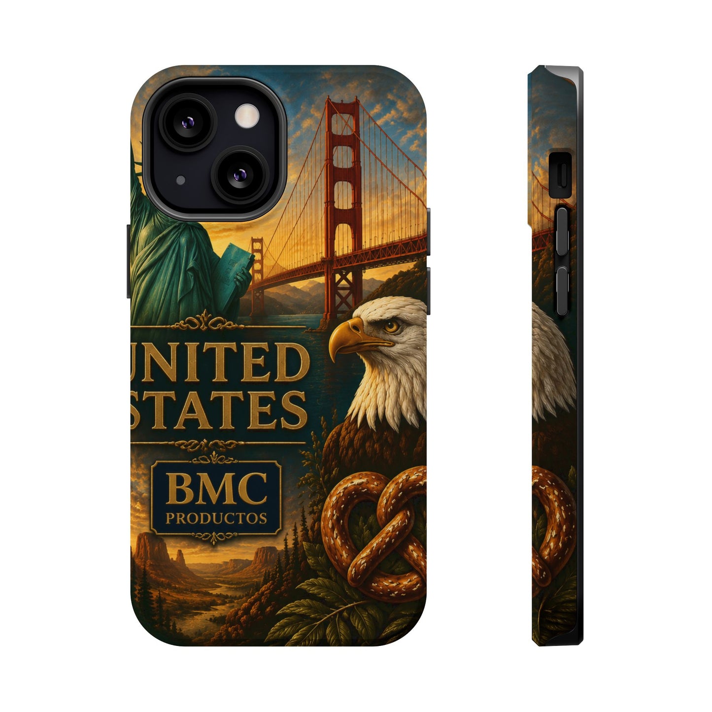 "Funda Magnética Reforzada Estados Unidos: Sueños, Libertad y Grandes Horizontes 🗽🏜️🌆"