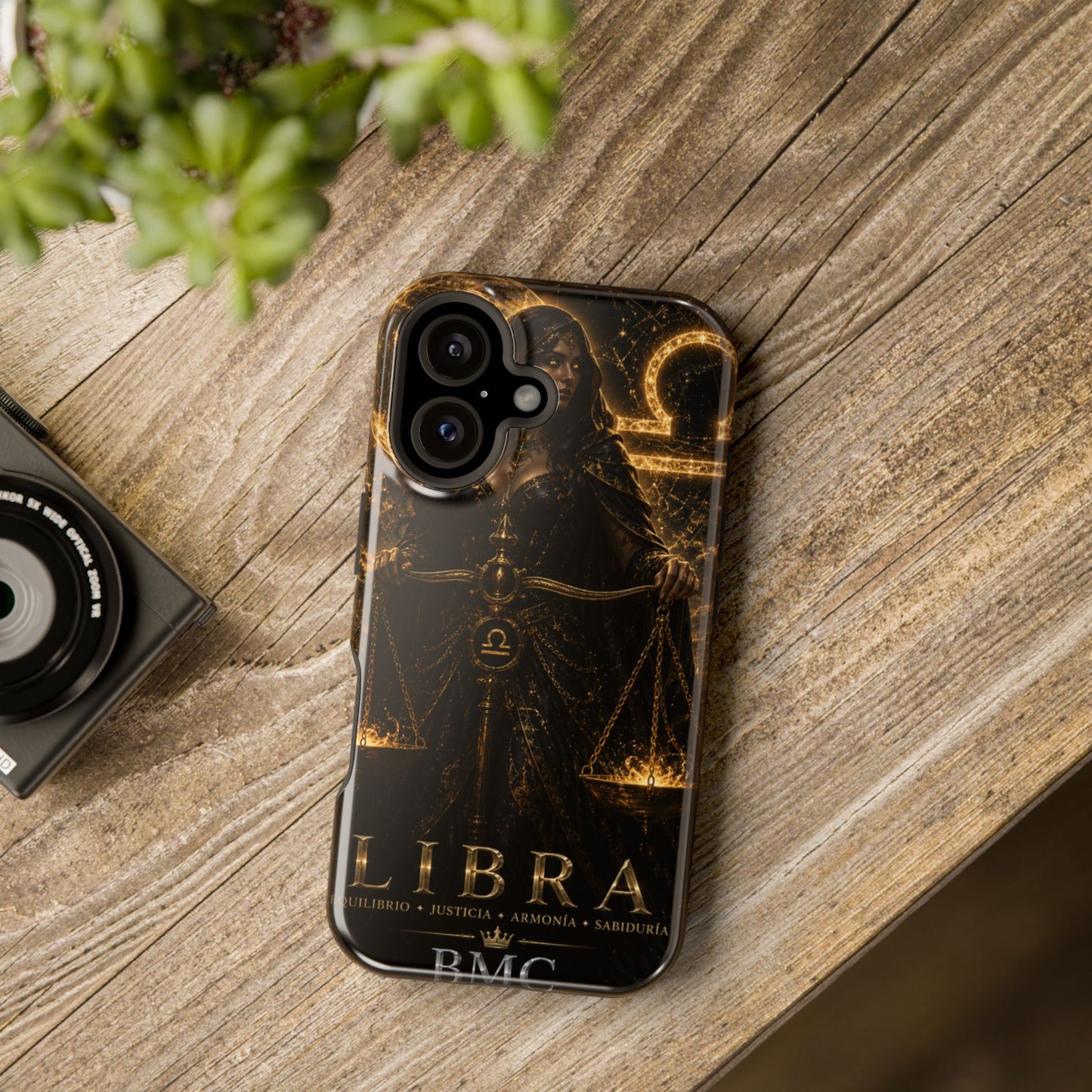 "Funda Magnética Reforzada libra– La Guardiana del Equilibrio"