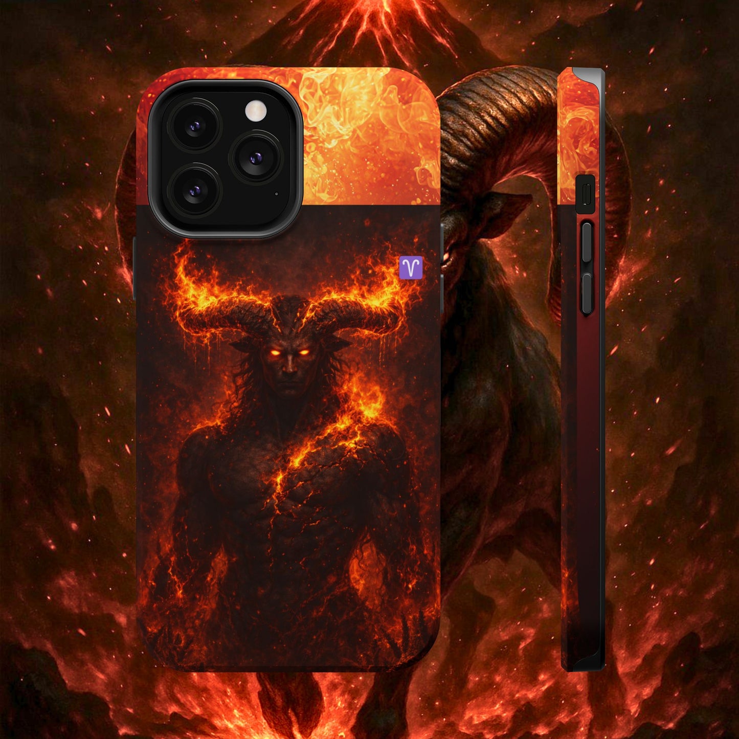 "Funda Magnética Reforzada ♈ Aries — Espíritu de fuego"