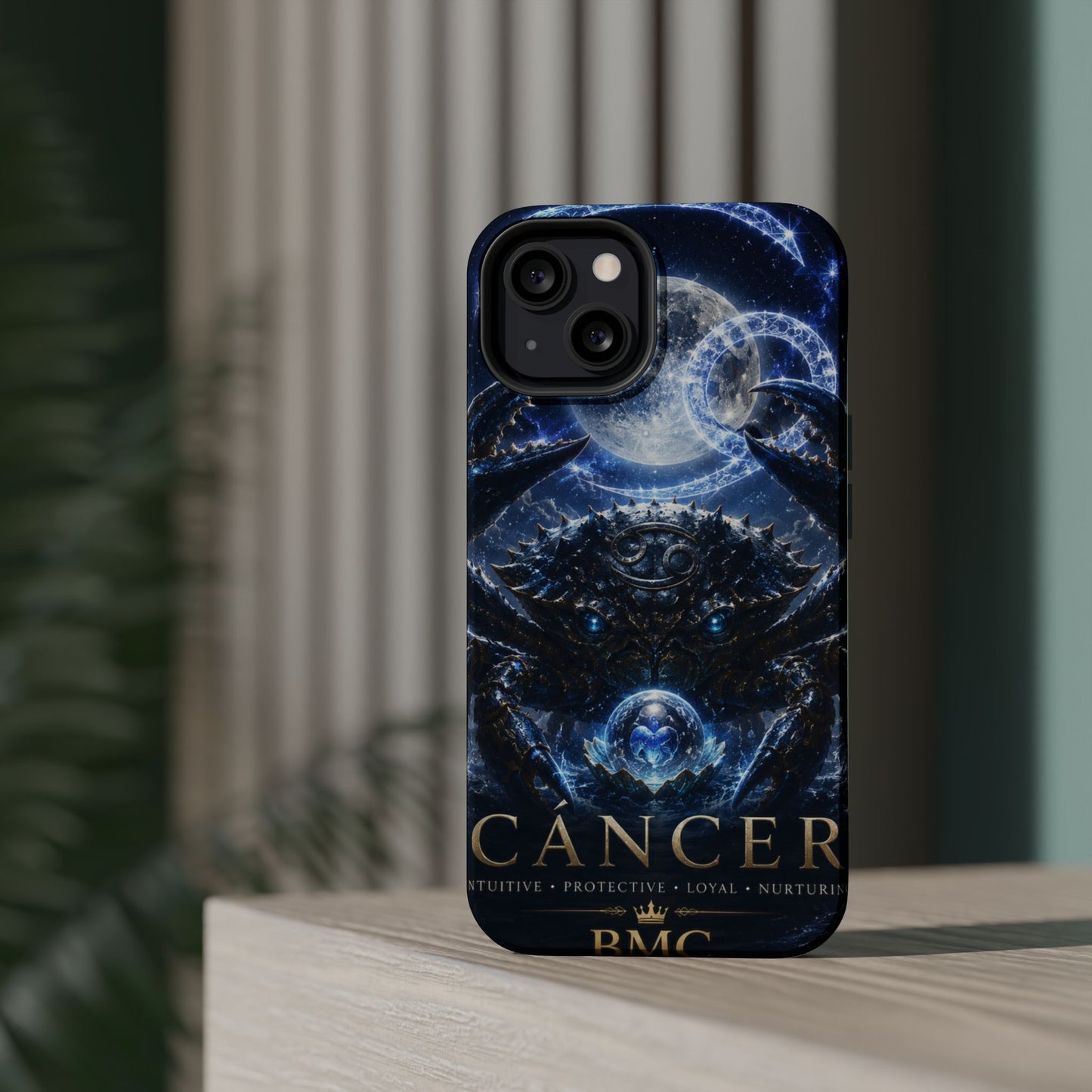 "Funda Magnética Reforzada ♋ Cáncer — Guardián de las profundidades""